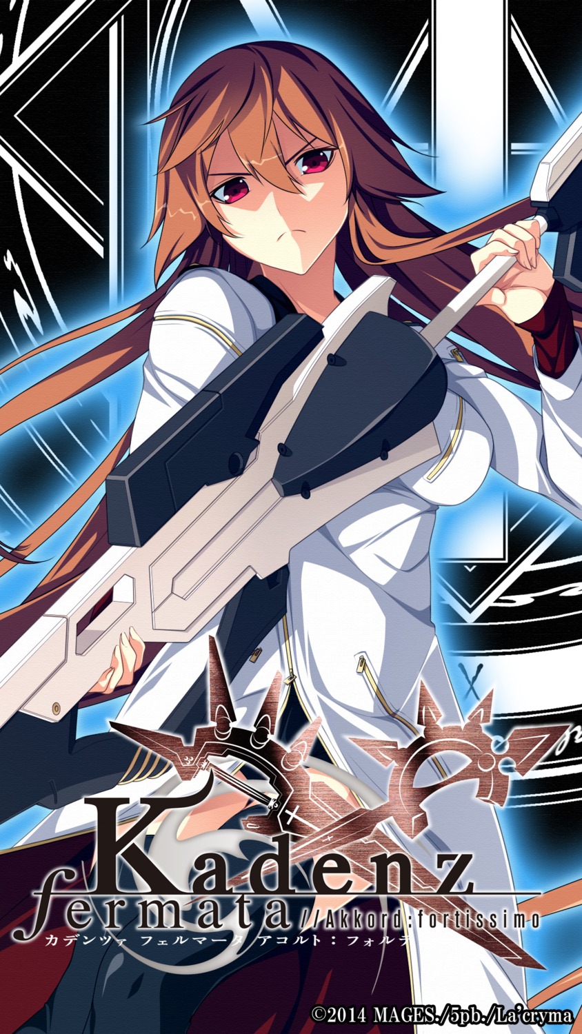 fortissimo//akkord:bsusvier, kadenz_fermata//akkord:fortissimo, la'cryma, seifuku, thighhighs, weapon, yuria_chrono-schnee_weizen