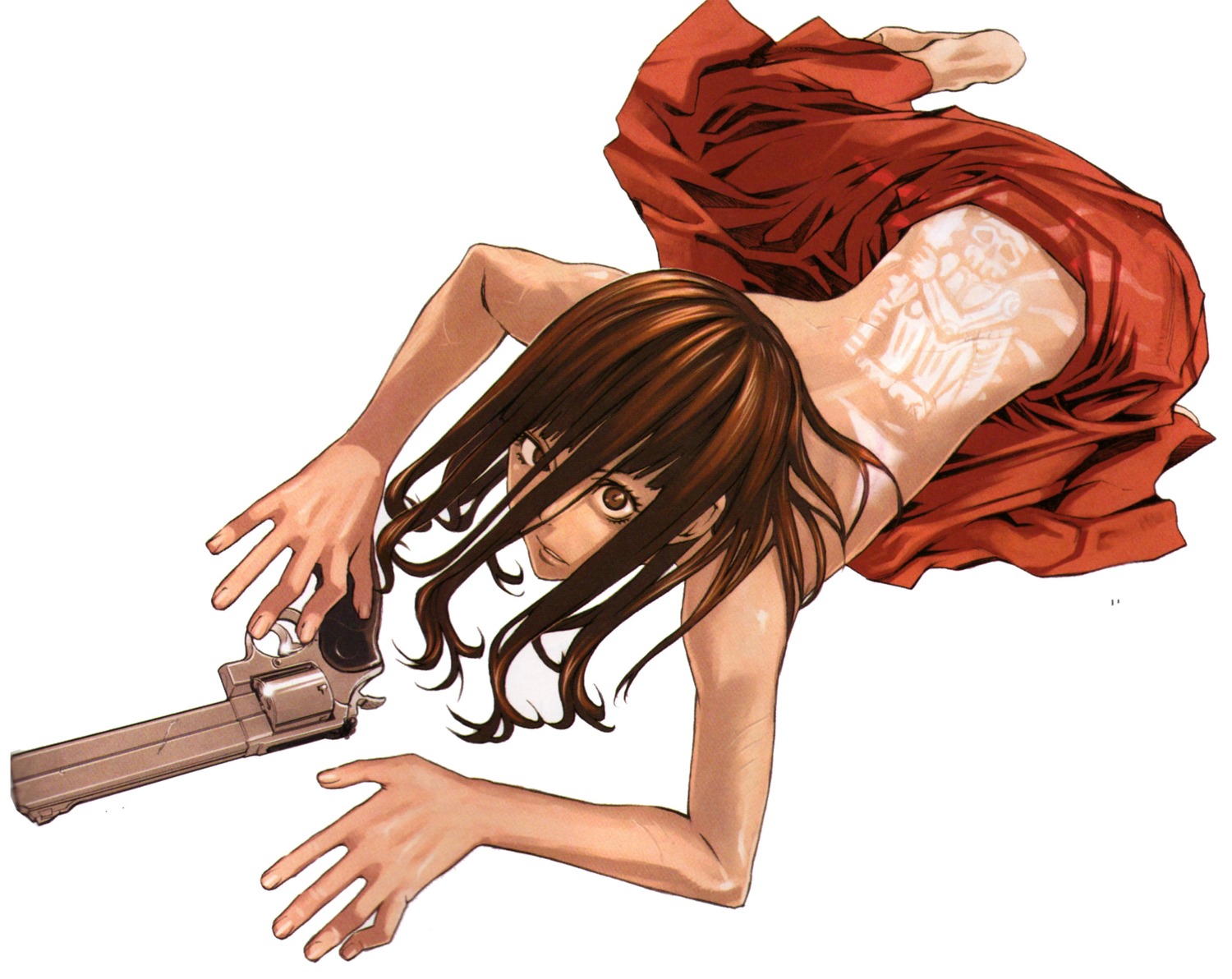 gun, karasuma_kyouko, karasuma_kyouko_no_jikenbo, kozaki_yuusuke
