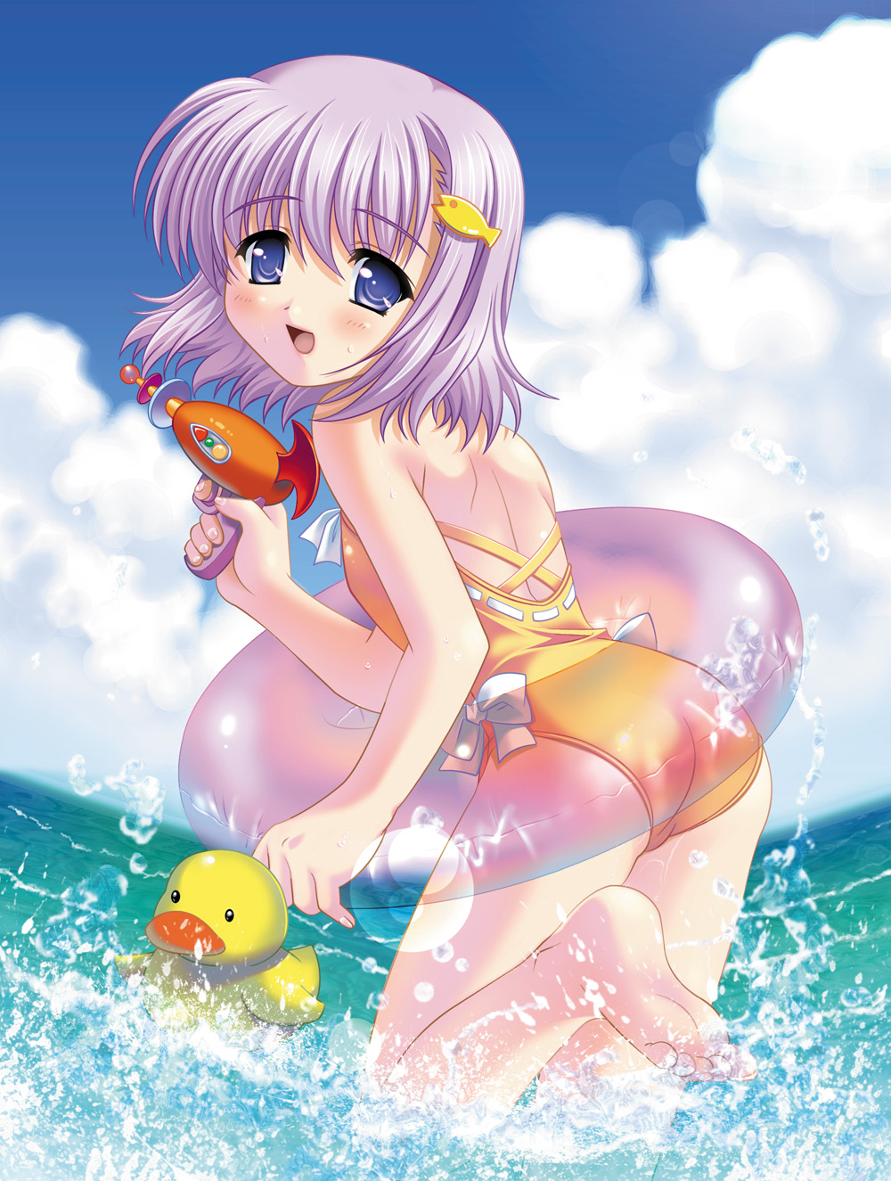 konoe_nanami, lamune, swimsuits