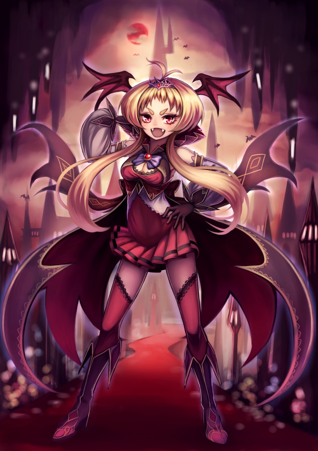 cleavage, heels, hrtyuk, thighhighs, wings