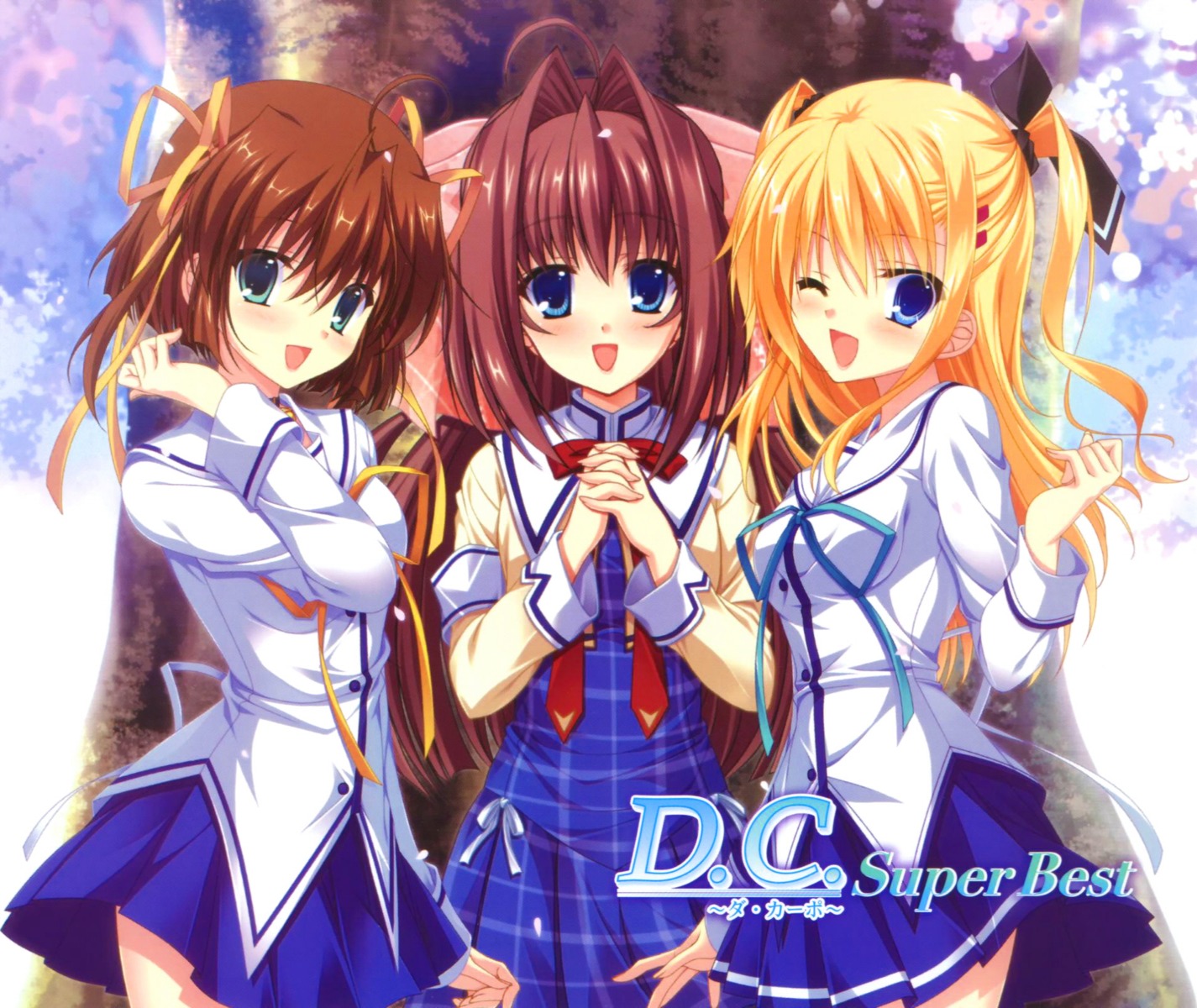 asakura_nemu, asakura_otome, da_capo, da_capo_(series), da_capo_ii, da_capo_iii, disc_cover, kayura_yuka, morizono_ricca, seifuku, tanihara_natsuki