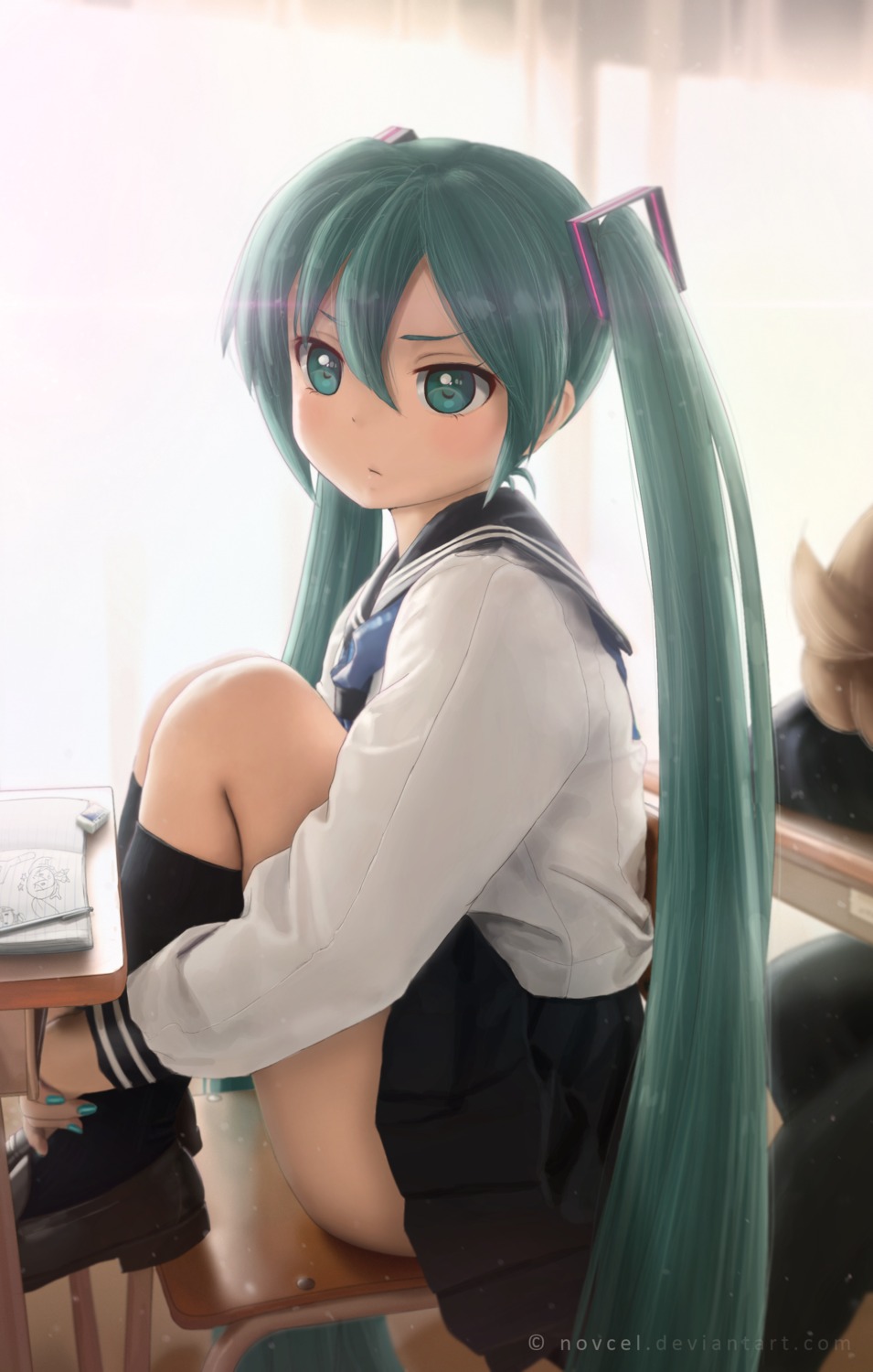hatsune_miku, novcel, seifuku, vocaloid