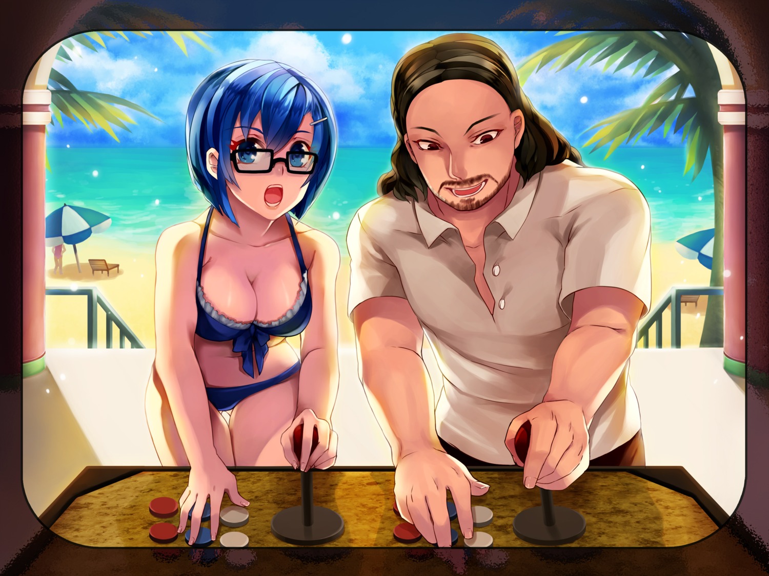 bikini, cleavage, hunie_pop, megane, nikki_ann-marie, swimsuits