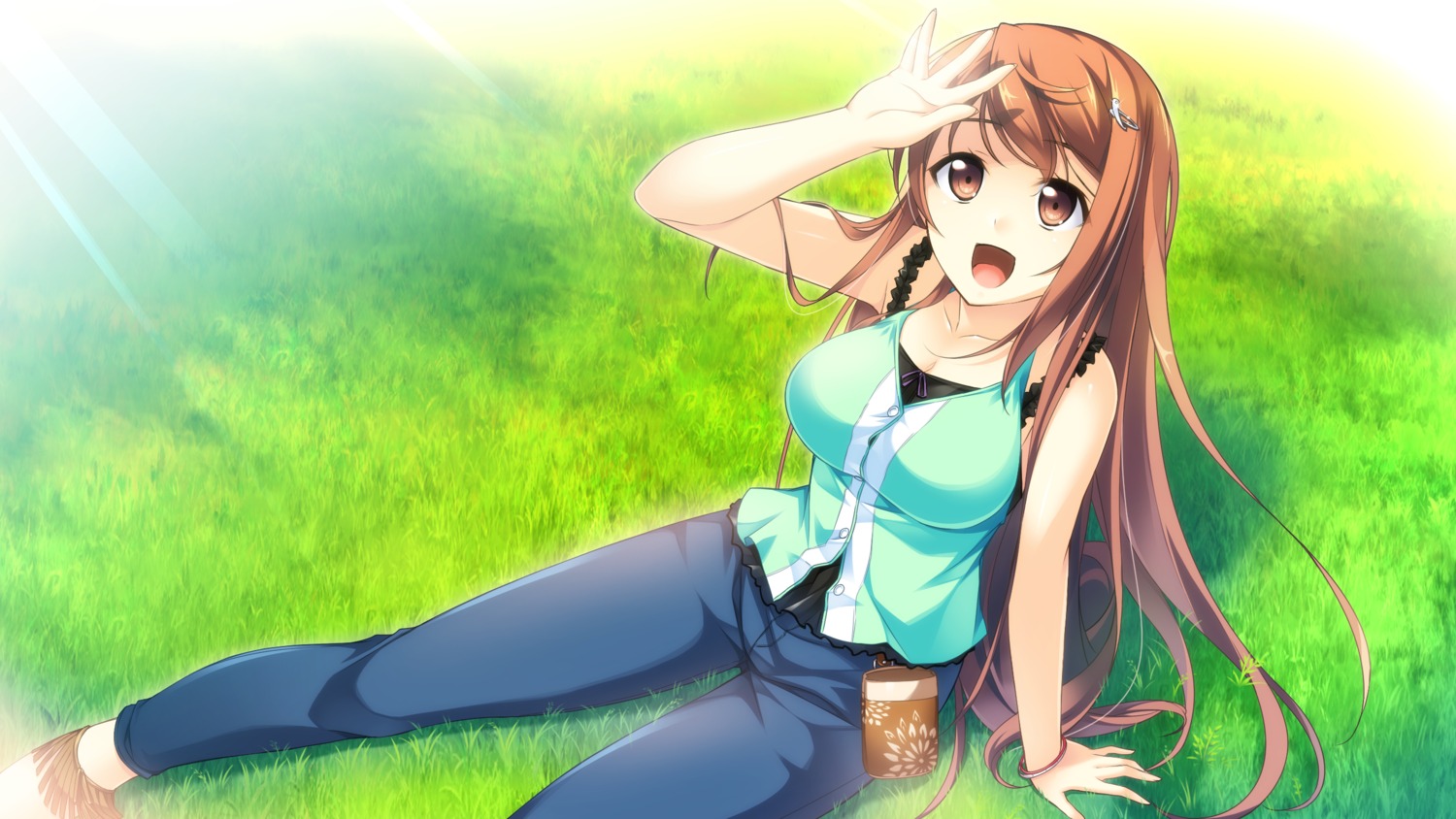 cleavage, game_cg, kono_oozora_ni_tsubasa_wo_hirogete, mochizuki_amane, pulltop, yashima_takahiro