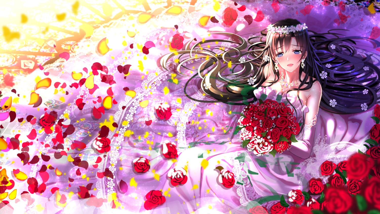 cleavage, dress, hiratsuka_shizuka, swordsouls, wedding_dress, yahari_ore_no_seishun_lovecome_wa_machigatteiru.