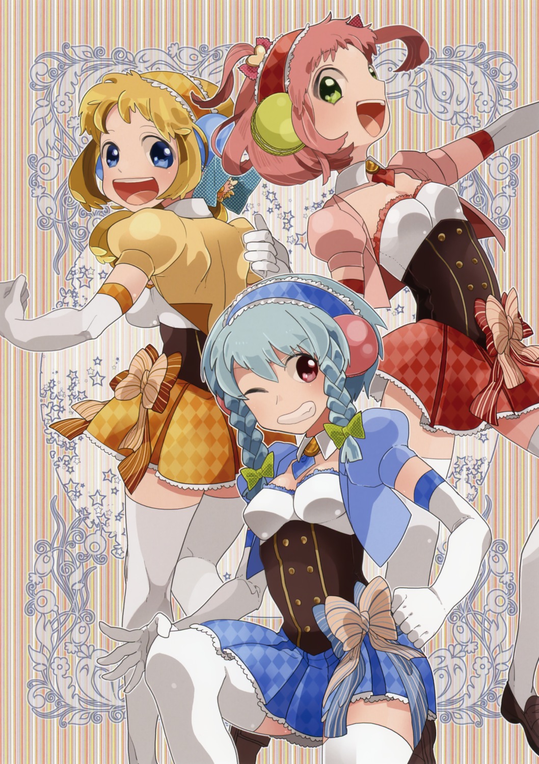 cleavage, dress, headphones, thighhighs, toranoana, yoshio
