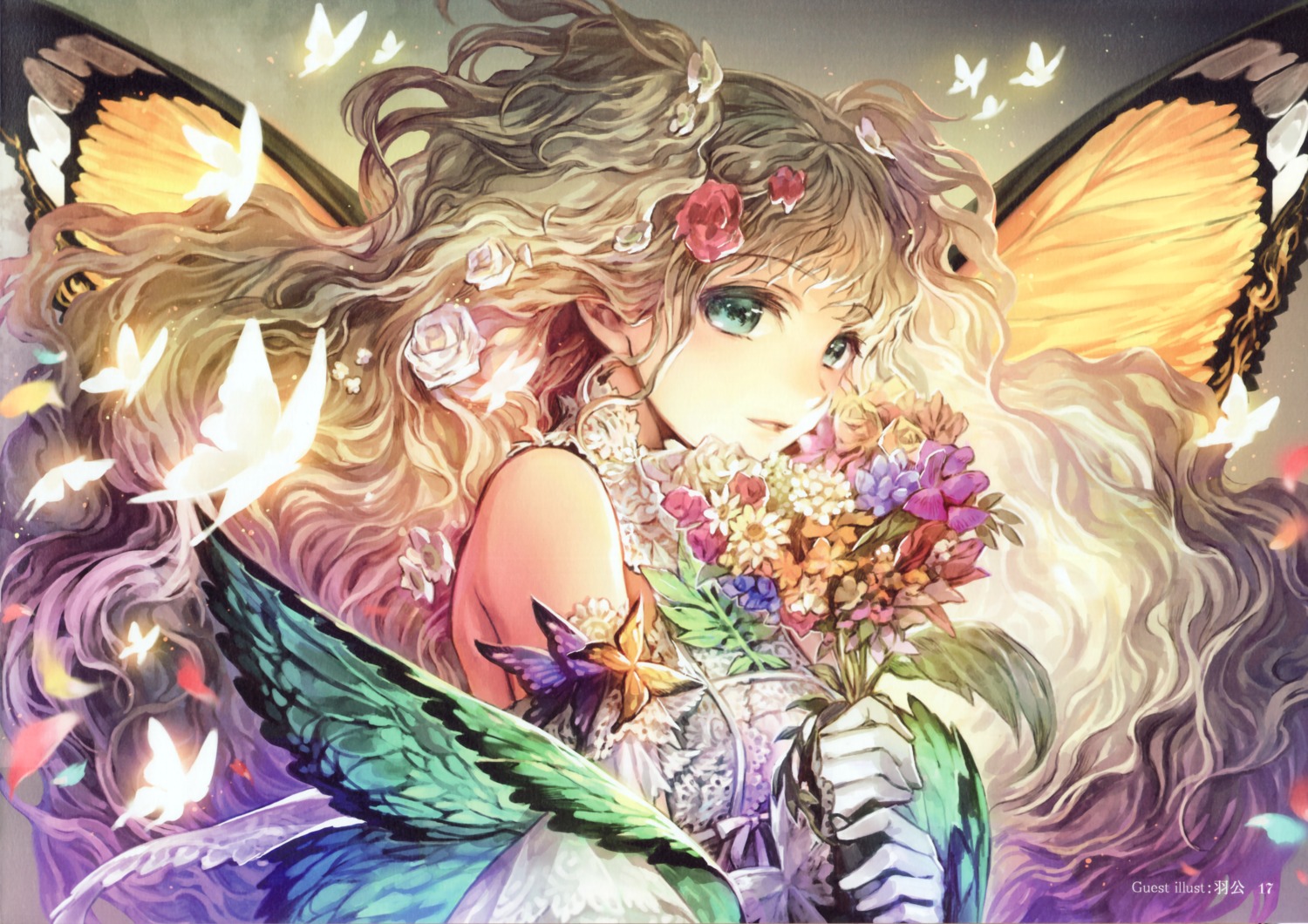 paper_texture, russel_(yumeriku), wings