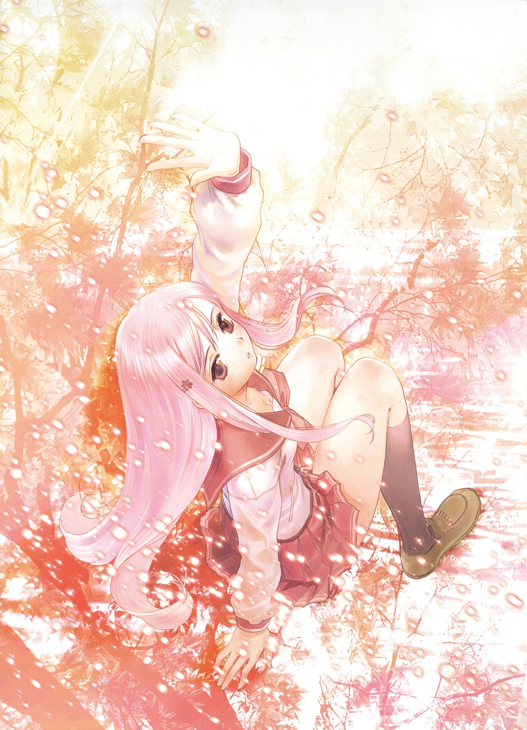 cleavage, funato_akari, himawari_lamp, lucy_maria_misora, seifuku, to_heart_(series), to_heart_2