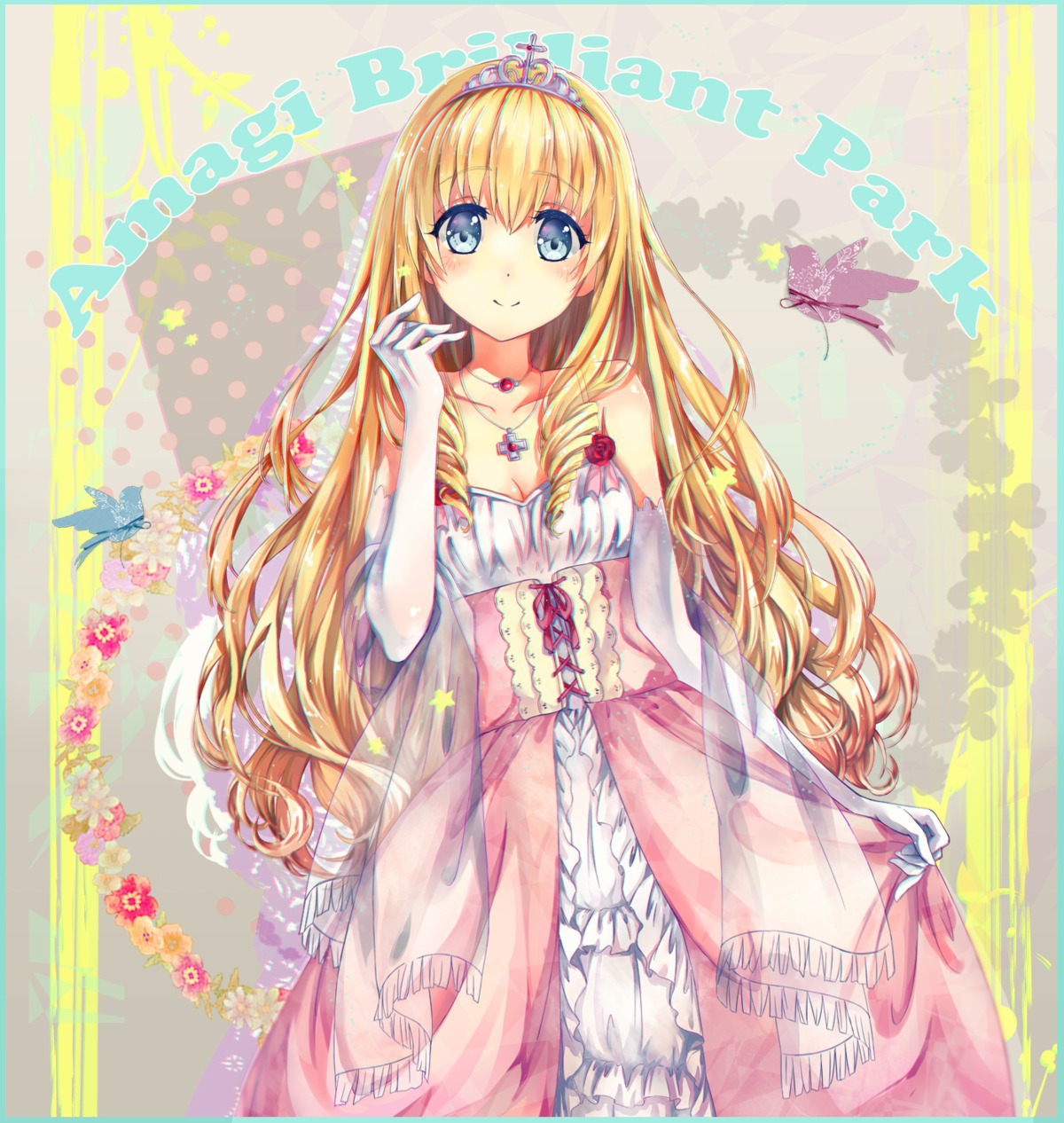 amagi_brilliant_park, cleavage, dress, latifah_fleuranza, teka