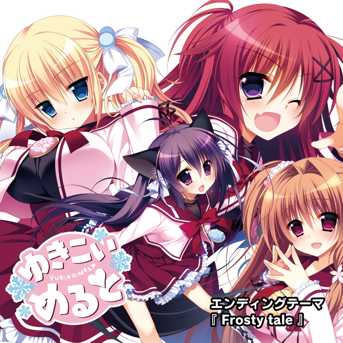 animal_ears, digital_version, disc_cover, front_wing, nanaca_mai, nekomimi, seifuku, yukikoi_melt