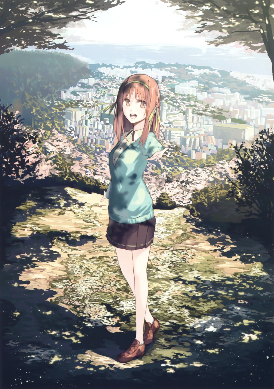 la-na, landscape, seifuku