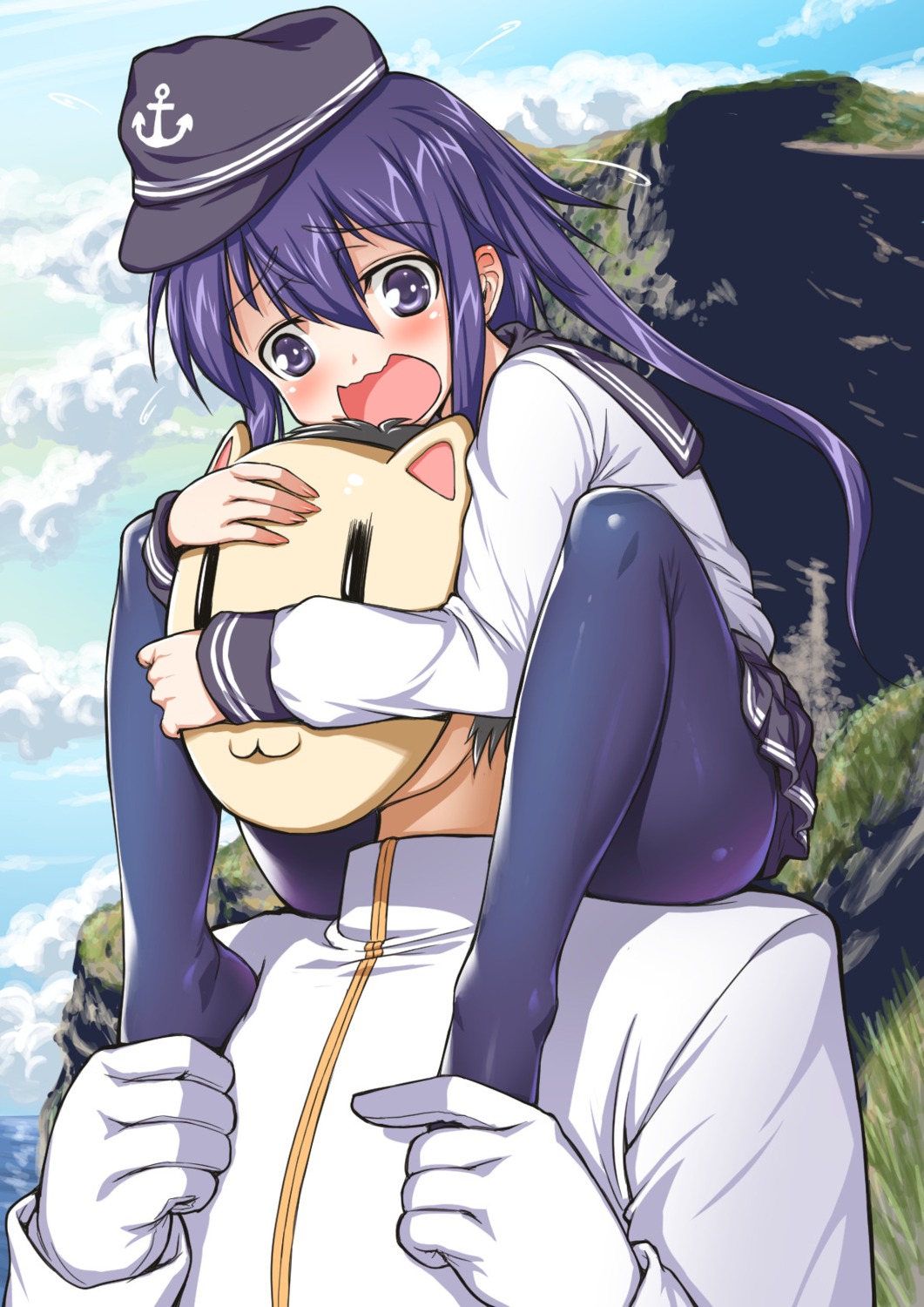 admiral_(kancolle), akatsuki_(kancolle), flyking, kantai_collection, pantyhose, seifuku