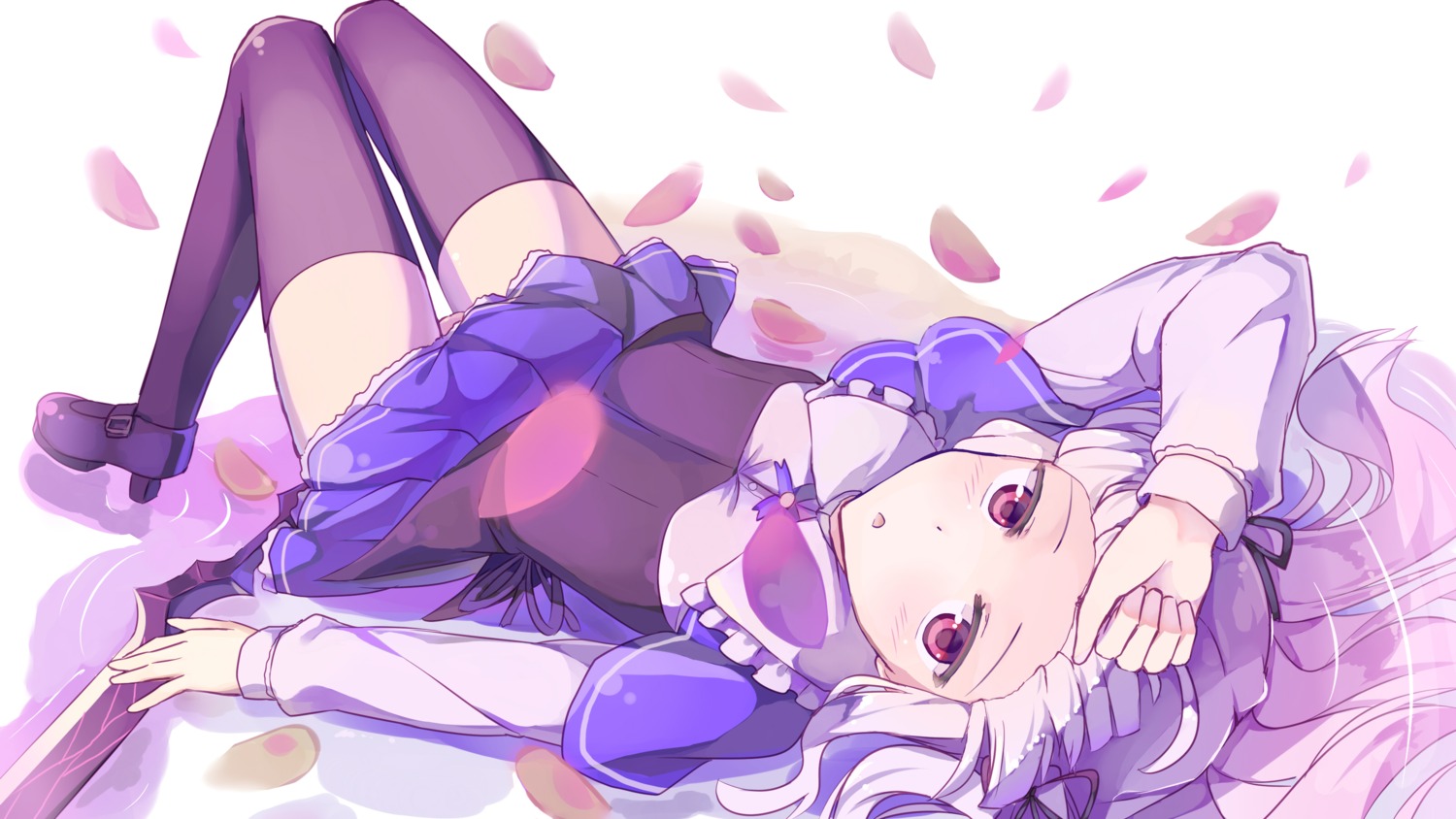 absolute_duo, heels, pantsu, seifuku, seneto, sword, thighhighs, yurie_sigtuna