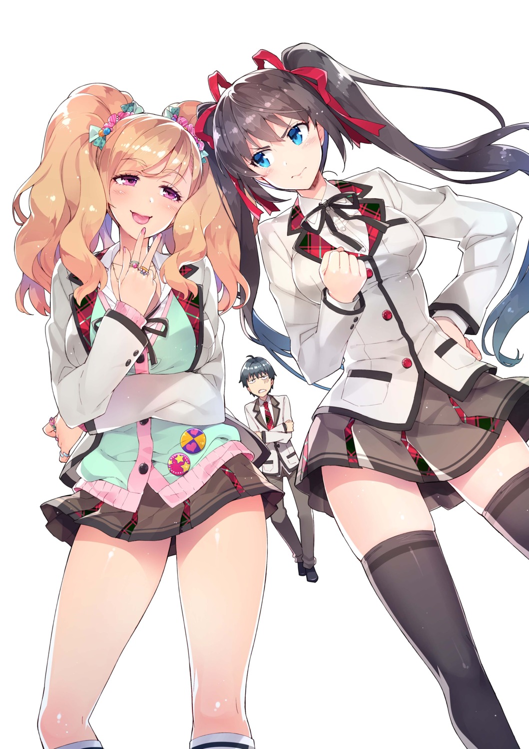 aramiya_seiichi, ayame_kotoko, chuuko_demo_koi_ga_shitai!, redrop, seifuku, suwama_eve, thighhighs
