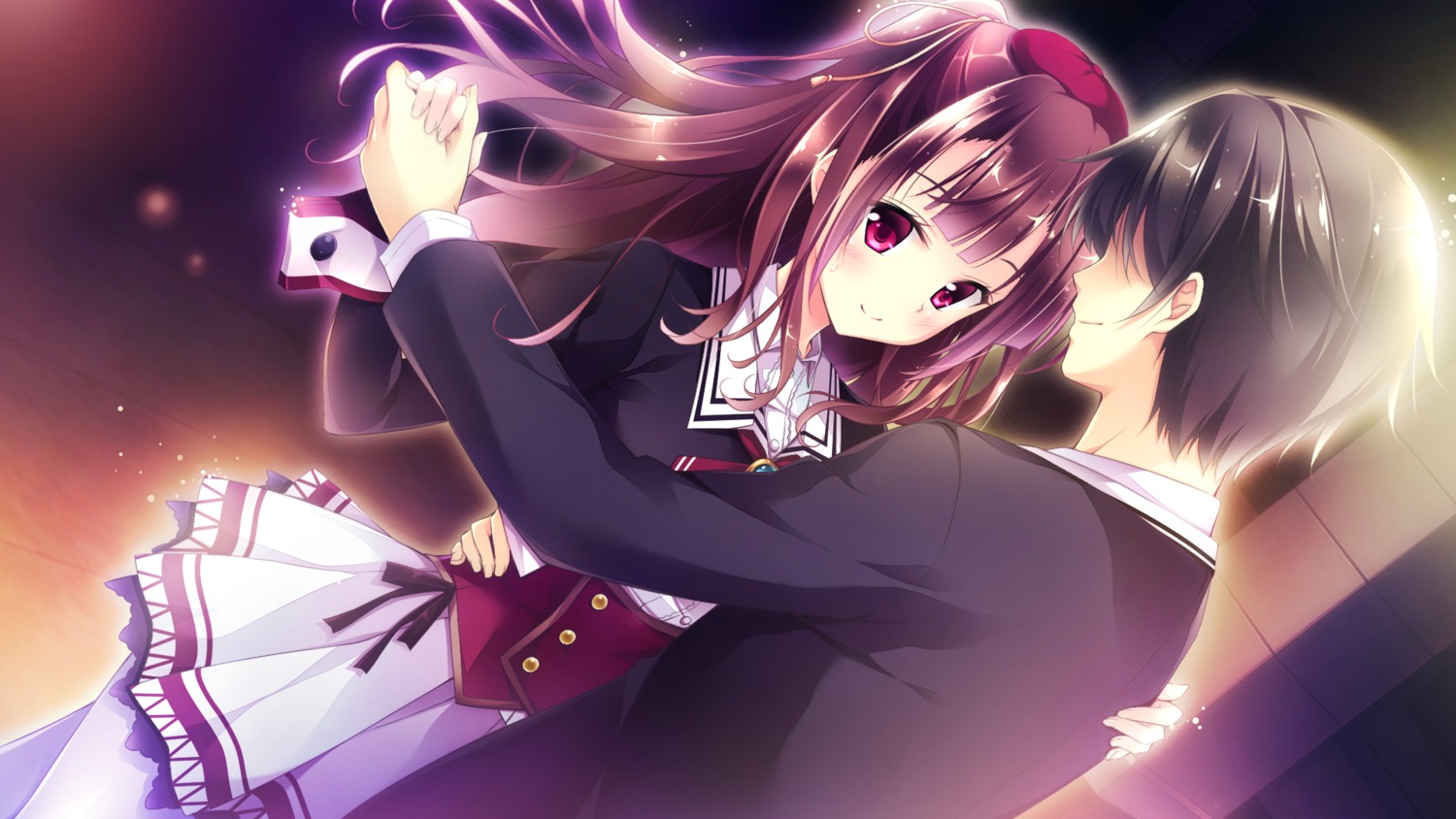 ensemble_(company), game_cg, golden_marriage, hayakawa_harui, ichijouji_touko, pantyhose, seifuku, tachibana_nagisa