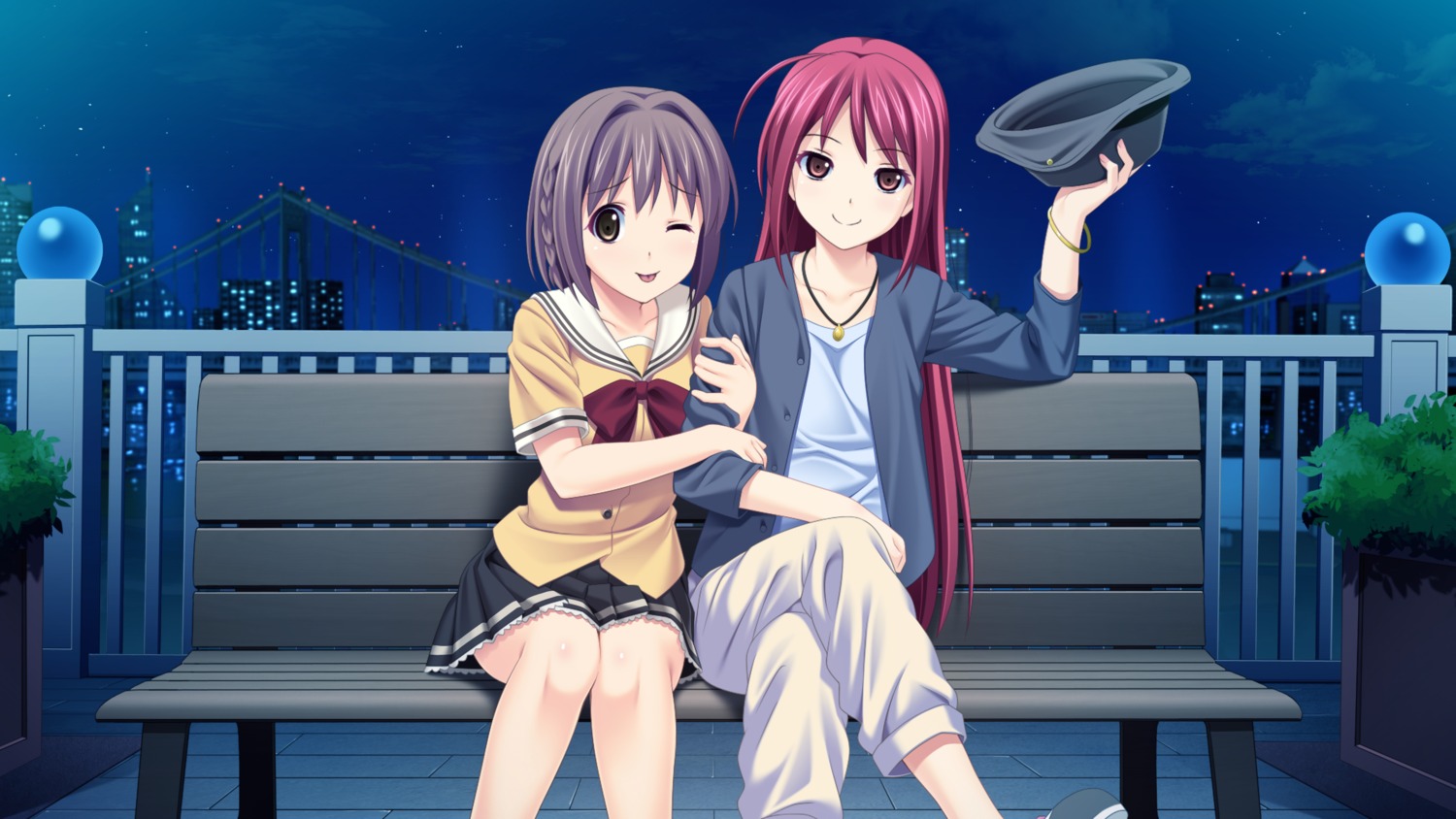 koutaro, landscape, seifuku, tropical_vacation