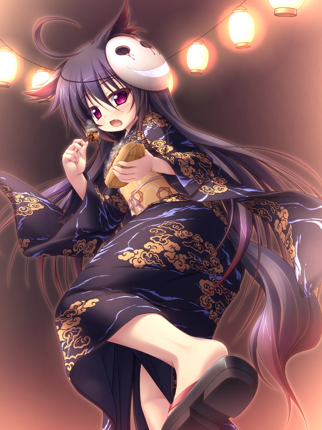 animal_ears, mizunoe_kotaru, tail, yukata