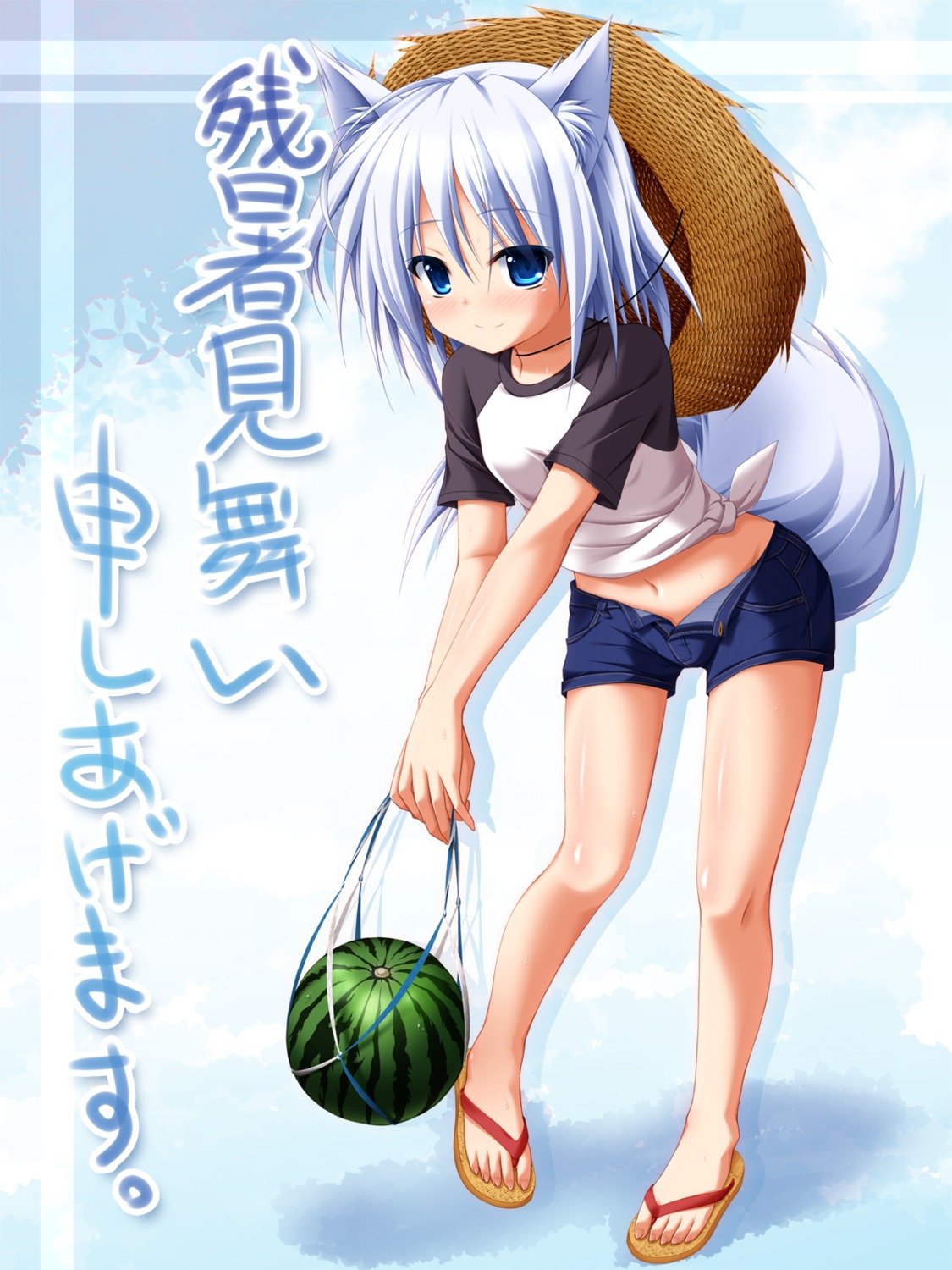 animal_ears, mizunoe_kotaru, tail