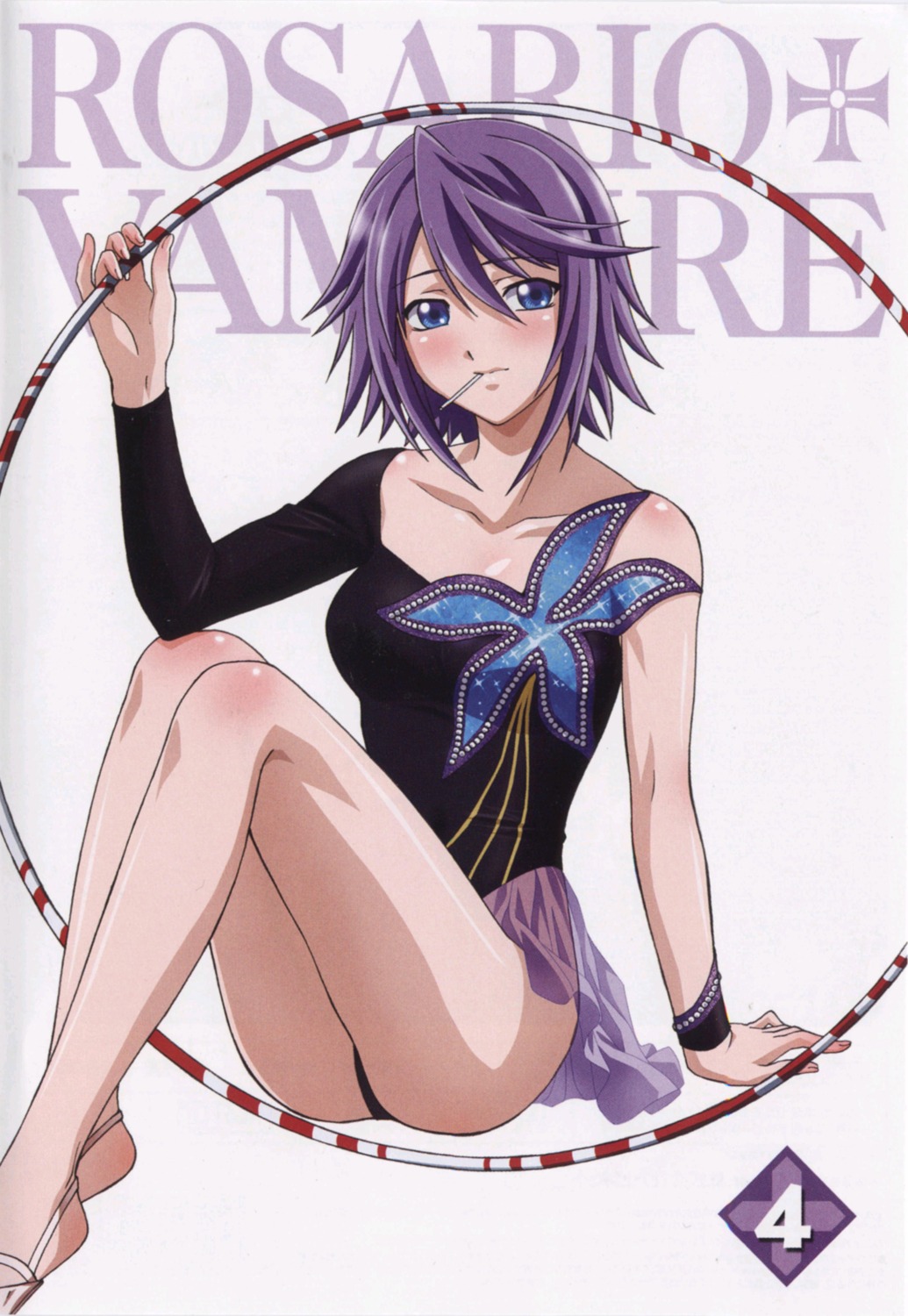 disc_cover, leotard, rosario_to_vampire, screening, shirayuki_mizore