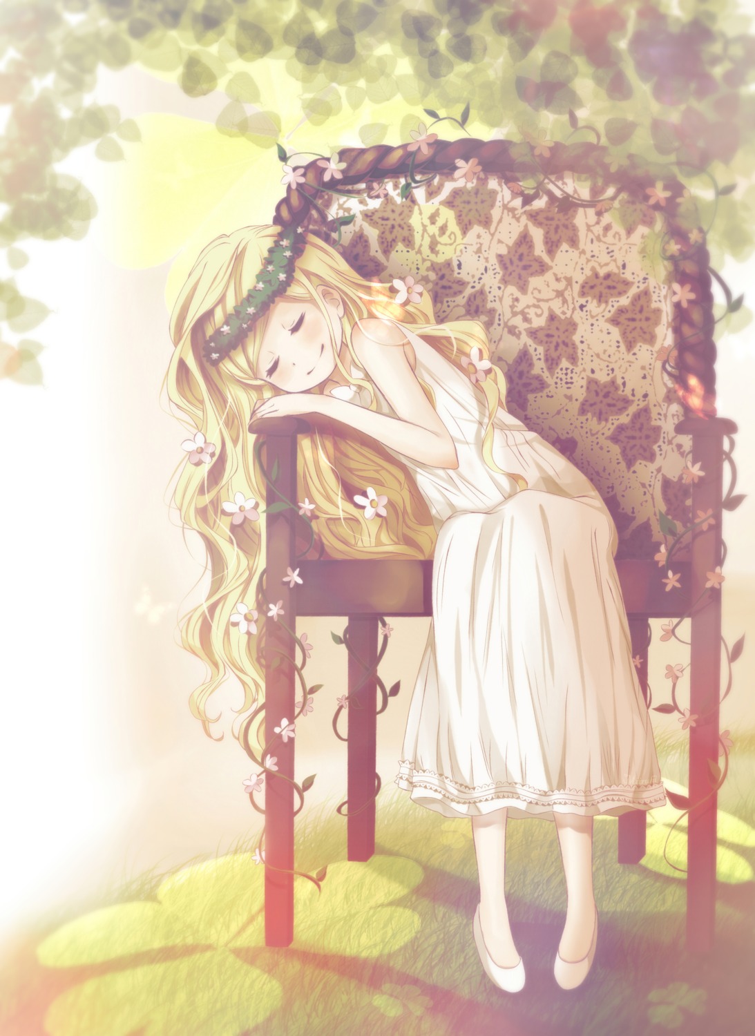 dress, feet, hanamoto_hagumi, honey_and_clover, natsume_(maruhi)