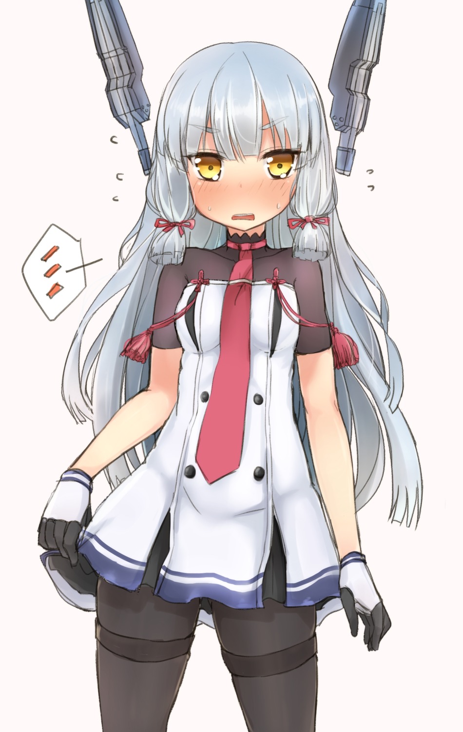 kantai_collection, murakumo_(kancolle), nonono_(basasi21), pantyhose, skirt_lift