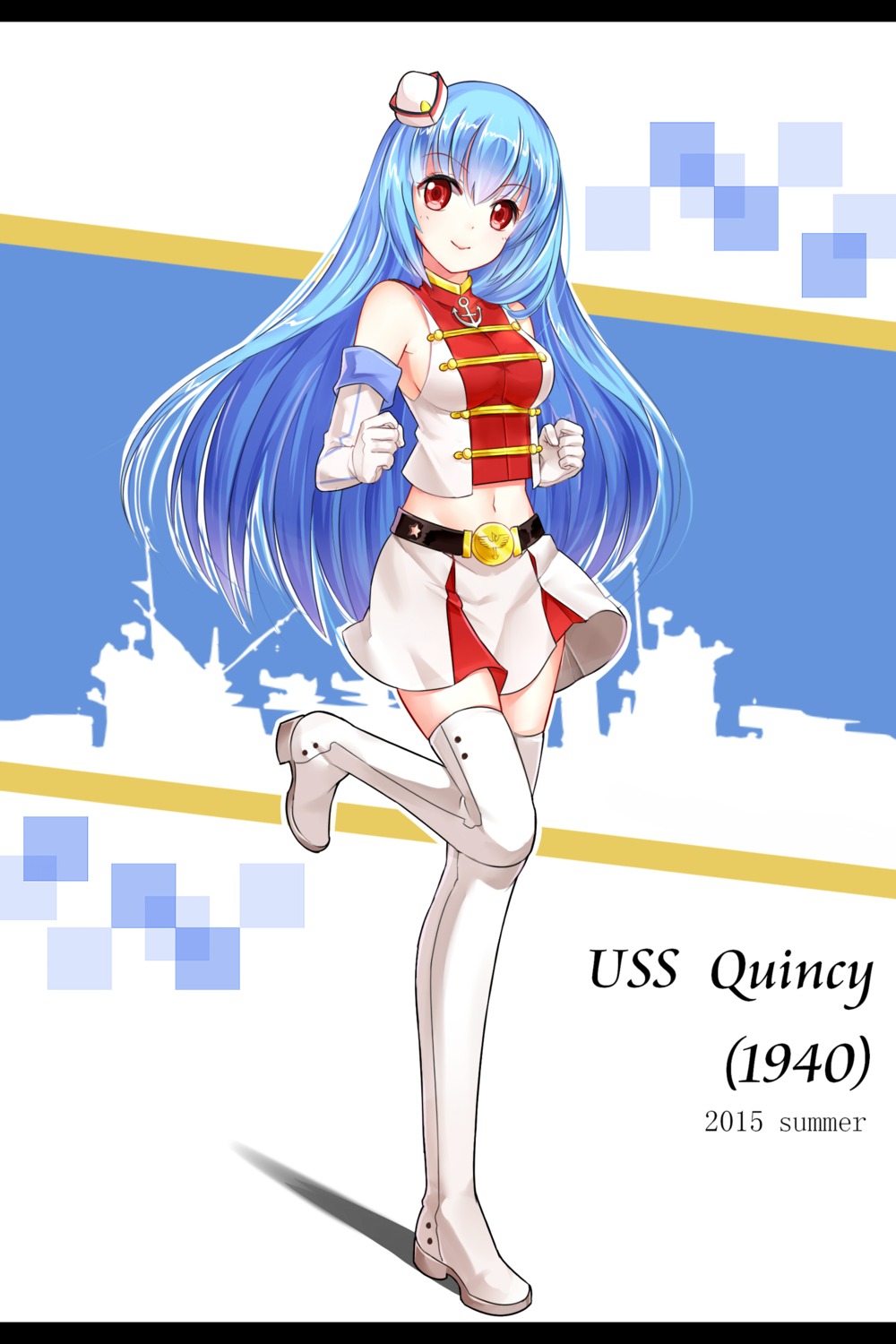 heels, mana_(418208360), no_bra, quincy_(zhanjianshaonv), thighhighs, zhanjianshaonv