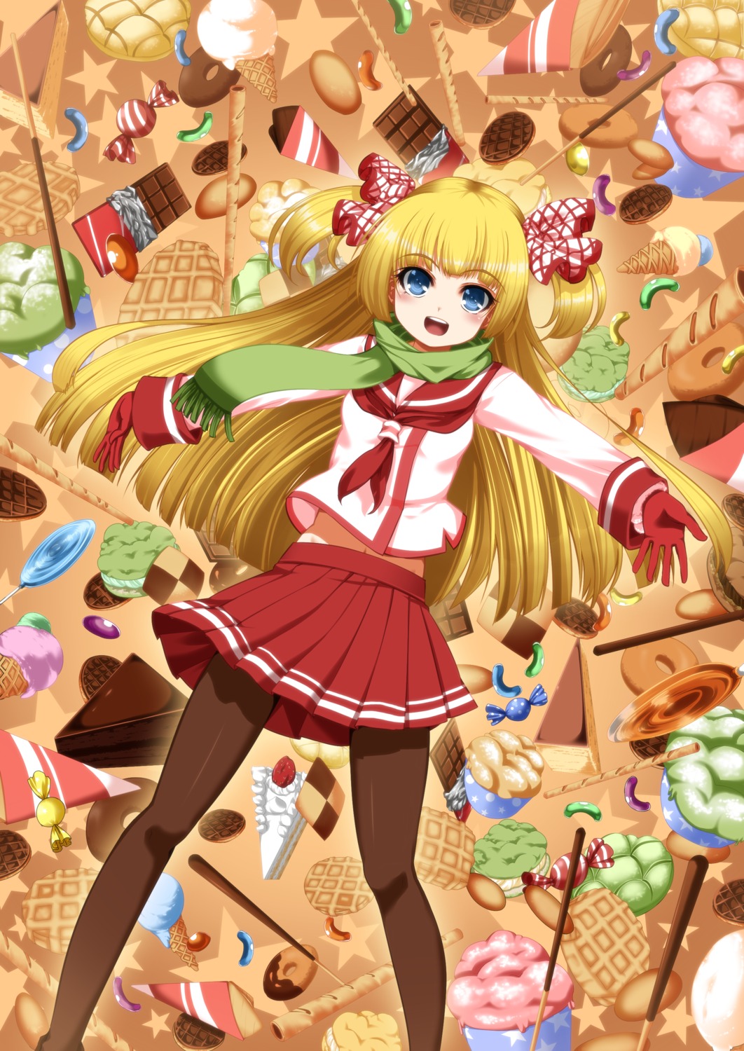 eiyuu, pantyhose, seifuku