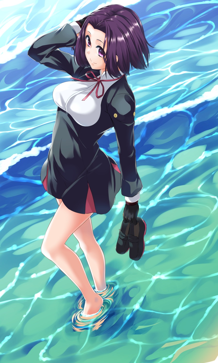 feet, kantai_collection, loco_65_o1o1, seifuku, tatsuta_(kancolle), wet