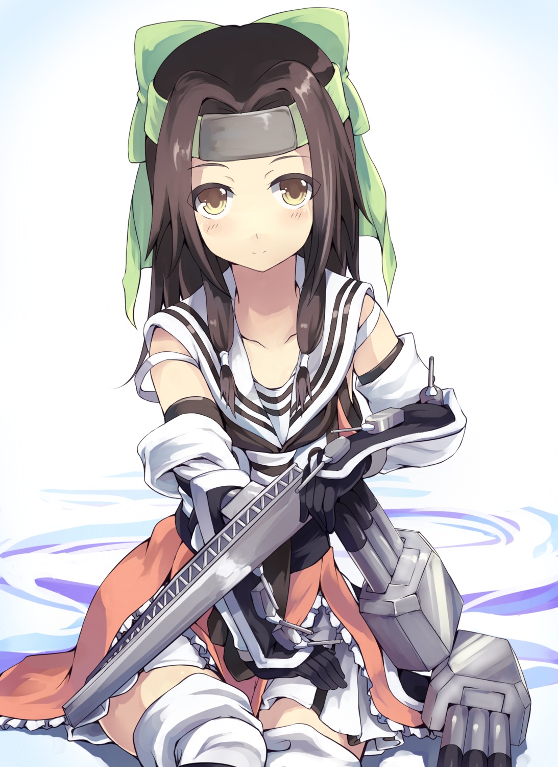 jintsuu_(kancolle), kantai_collection, normaland, seifuku, thighhighs