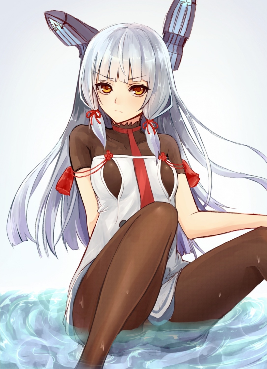 kantai_collection, murakumo_(kancolle), pantsu, pantyhose, wet, yukihama