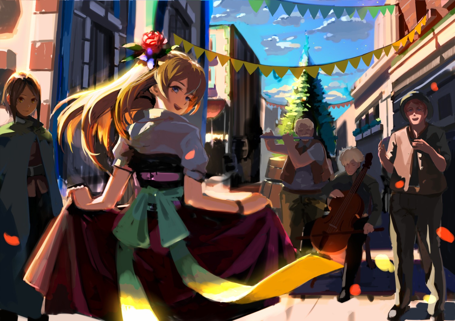 dress, sachimaa, skirt_lift