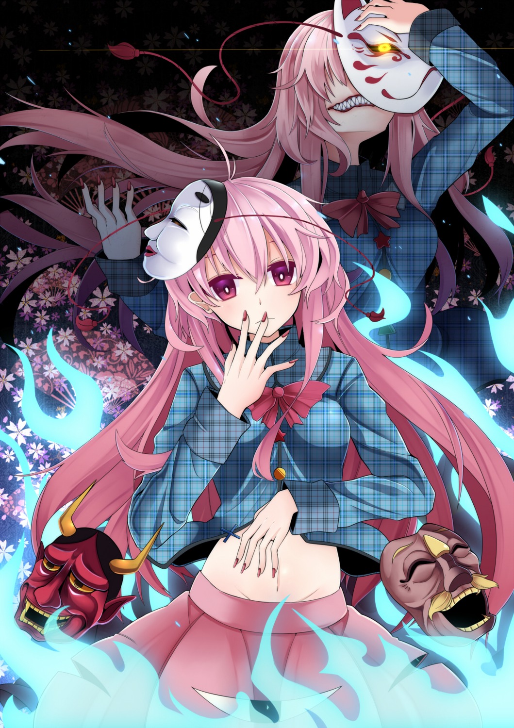 hata_no_kokoro, rihito_(usazukin), touhou