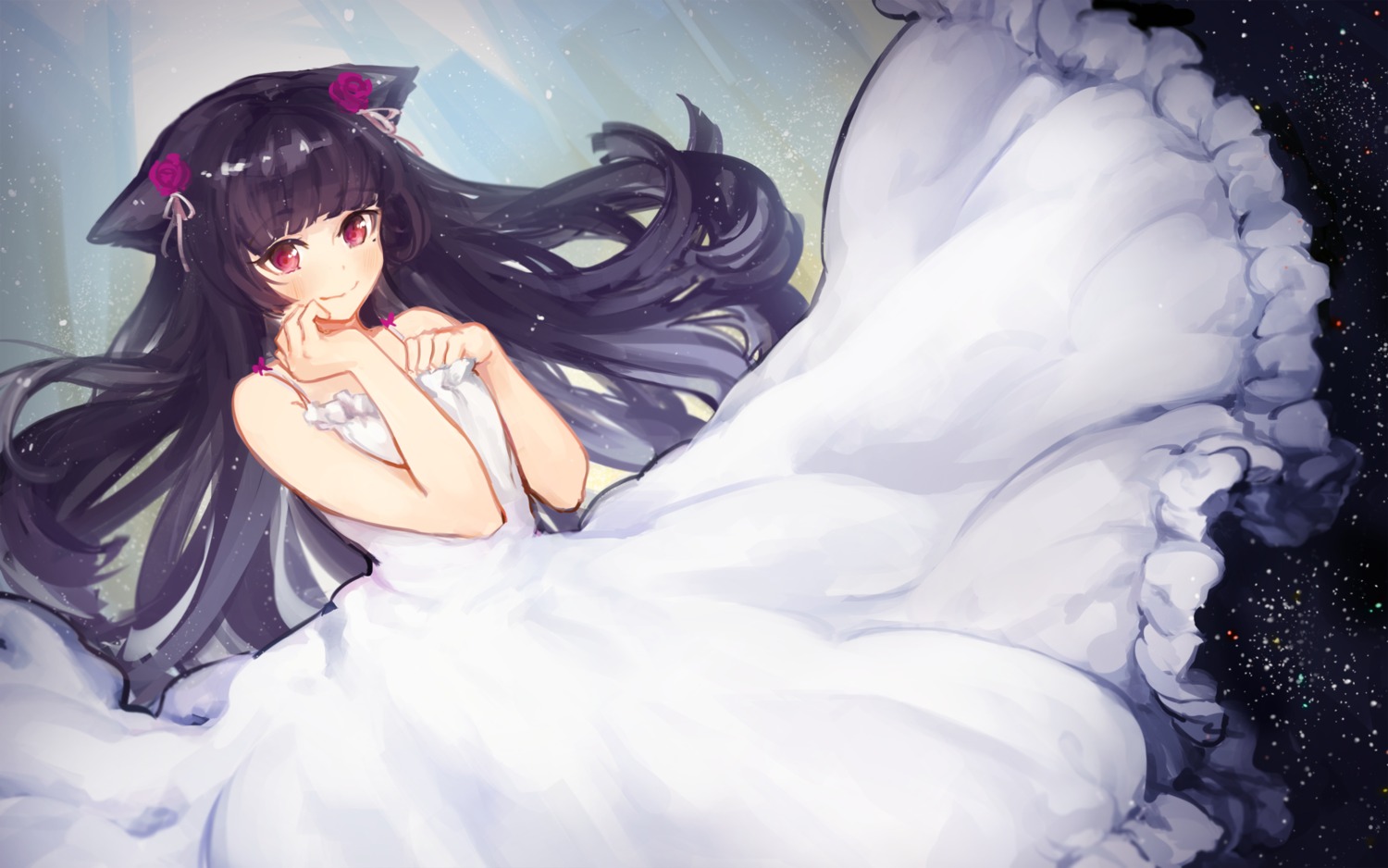 animal_ears, dress, gokou_ruri, k_(sktchblg), ore_no_imouto_ga_konnani_kawaii_wake_ga_nai