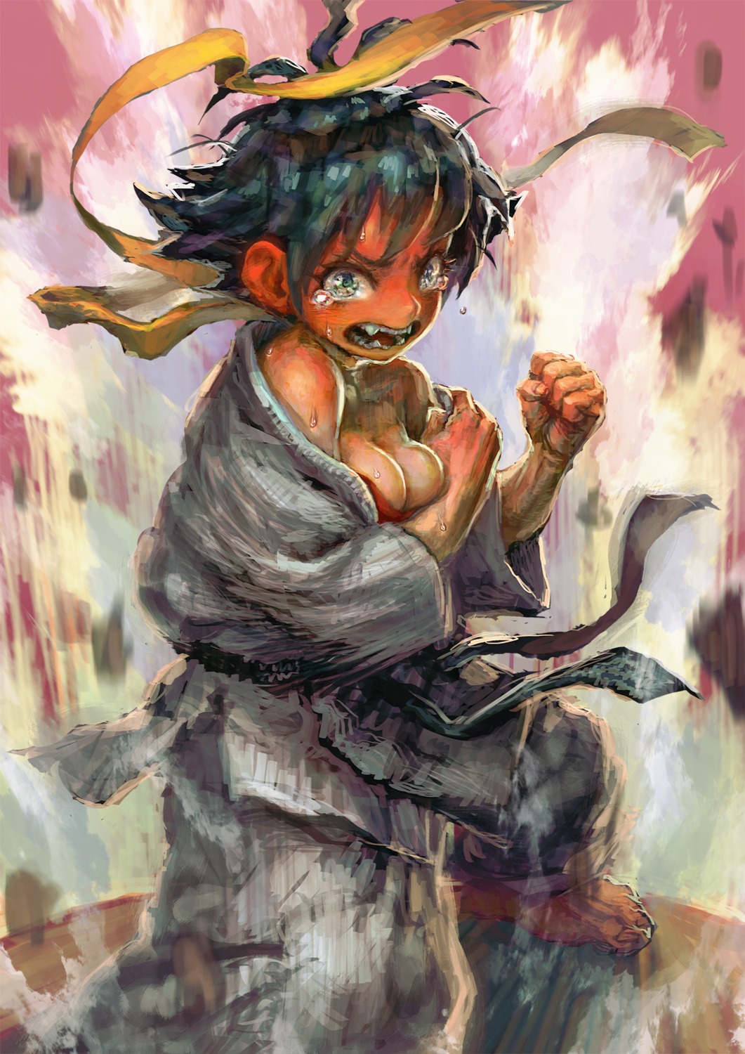 cleavage, jon_taira, makoto_(street_fighter), street_fighter, street_fighter_iii