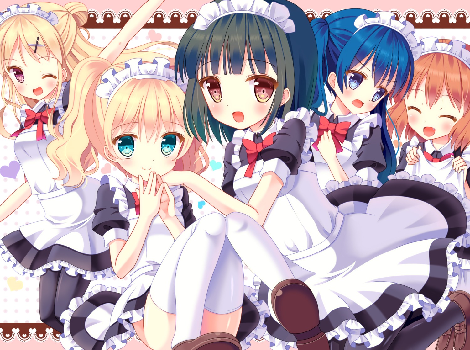 alice_cartelet, hazakura_satsuki, inokuma_youko, kin-iro_mosaic, komichi_aya, kujou_karen, maid, nopan