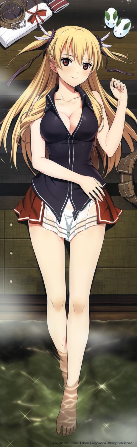 alisa_reinford, cleavage, dakimakura, eiyuu_densetsu, eiyuu_densetsu:_sen_no_kiseki, falcom, feet, open_shirt, see_through, wet, wet_clothes