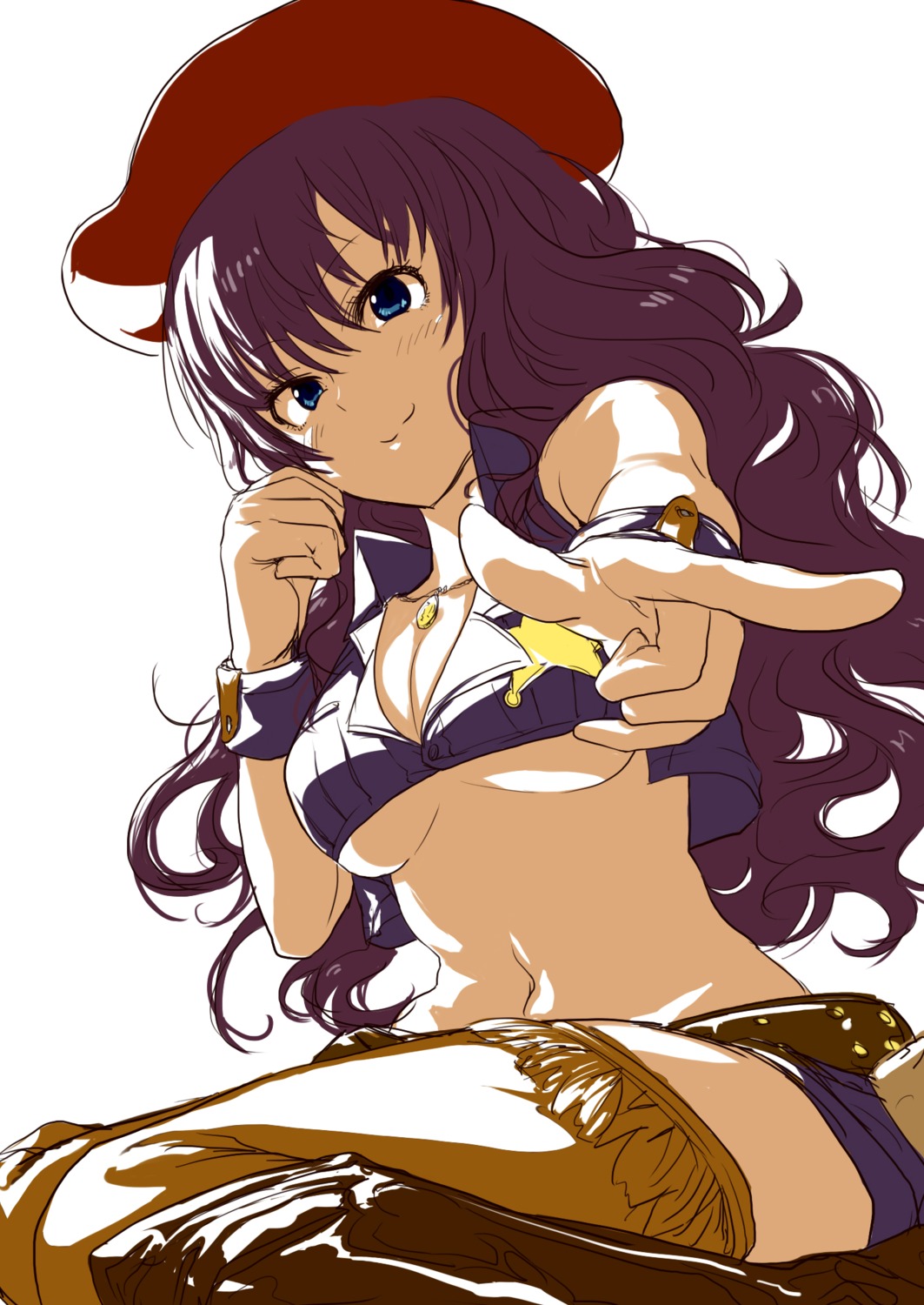 aocooler, cleavage, ichinose_shiki, the_idolm@ster, the_idolm@ster_cinderella_girls, thighhighs, underboob