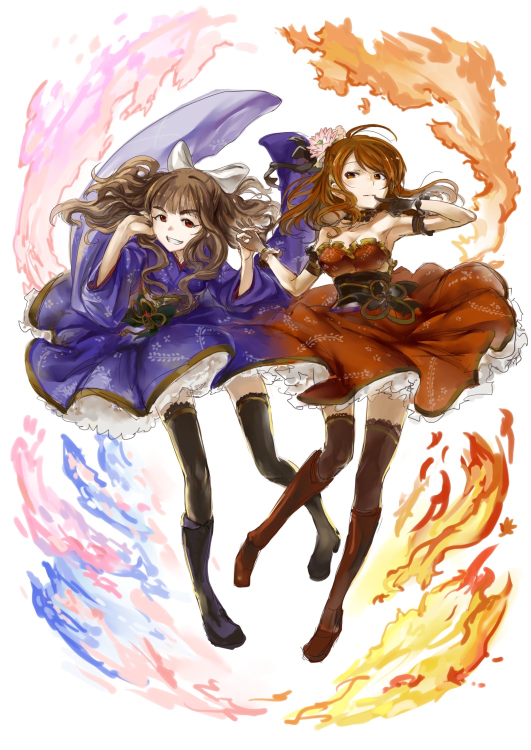 aocooler, cleavage, dress, heels, houjou_karen, kamiya_nao, lolita_fashion, the_idolm@ster