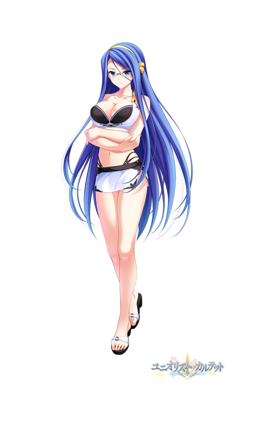 bikini, celene_fieldes_mitsumine, cleavage, megane, swimsuits, tagme, unionism_quartet