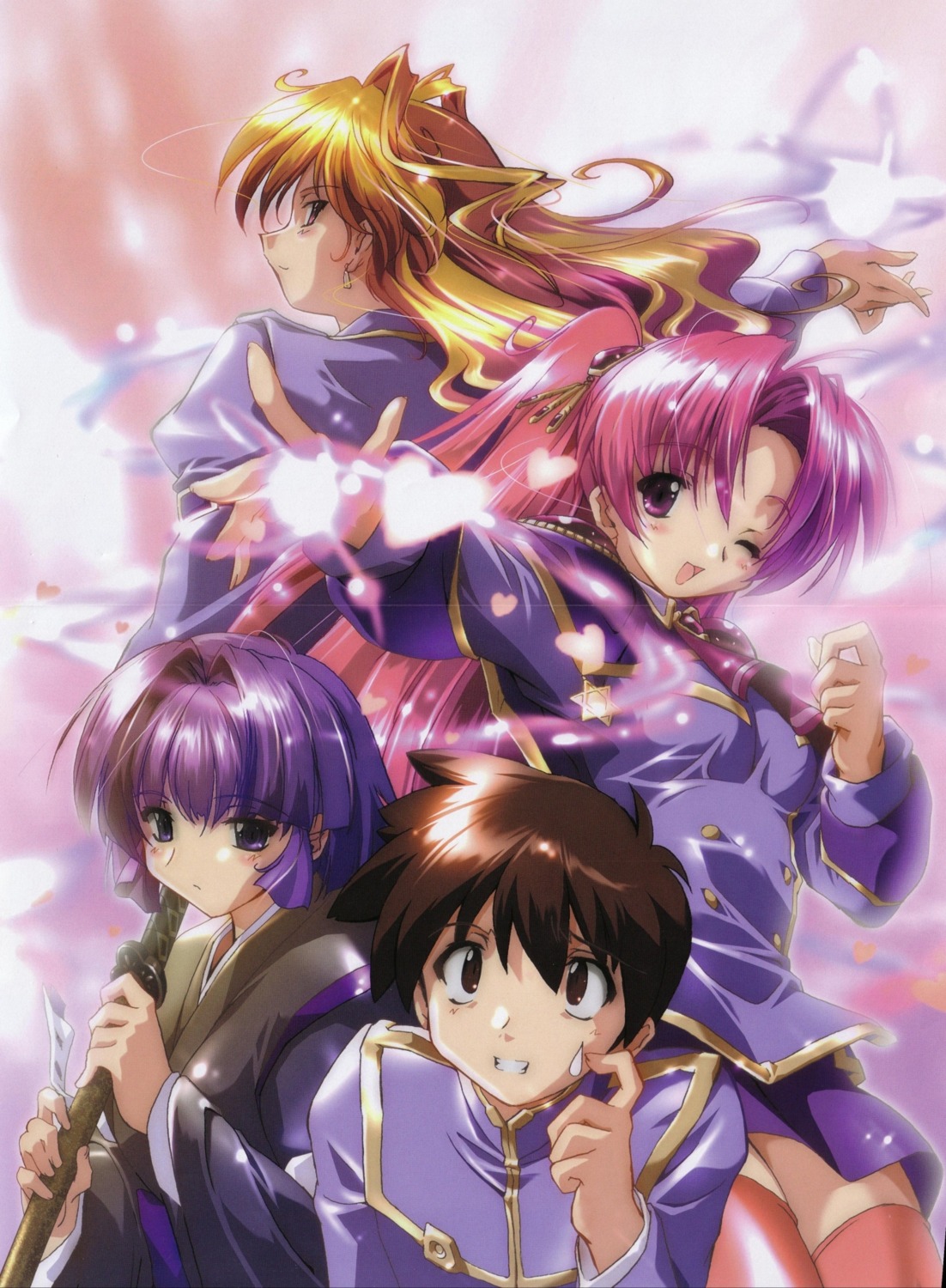 kamishiro_rin, kazetsubaki_kuriko, maburaho, miyama_yuuna, shikimori_kazuki