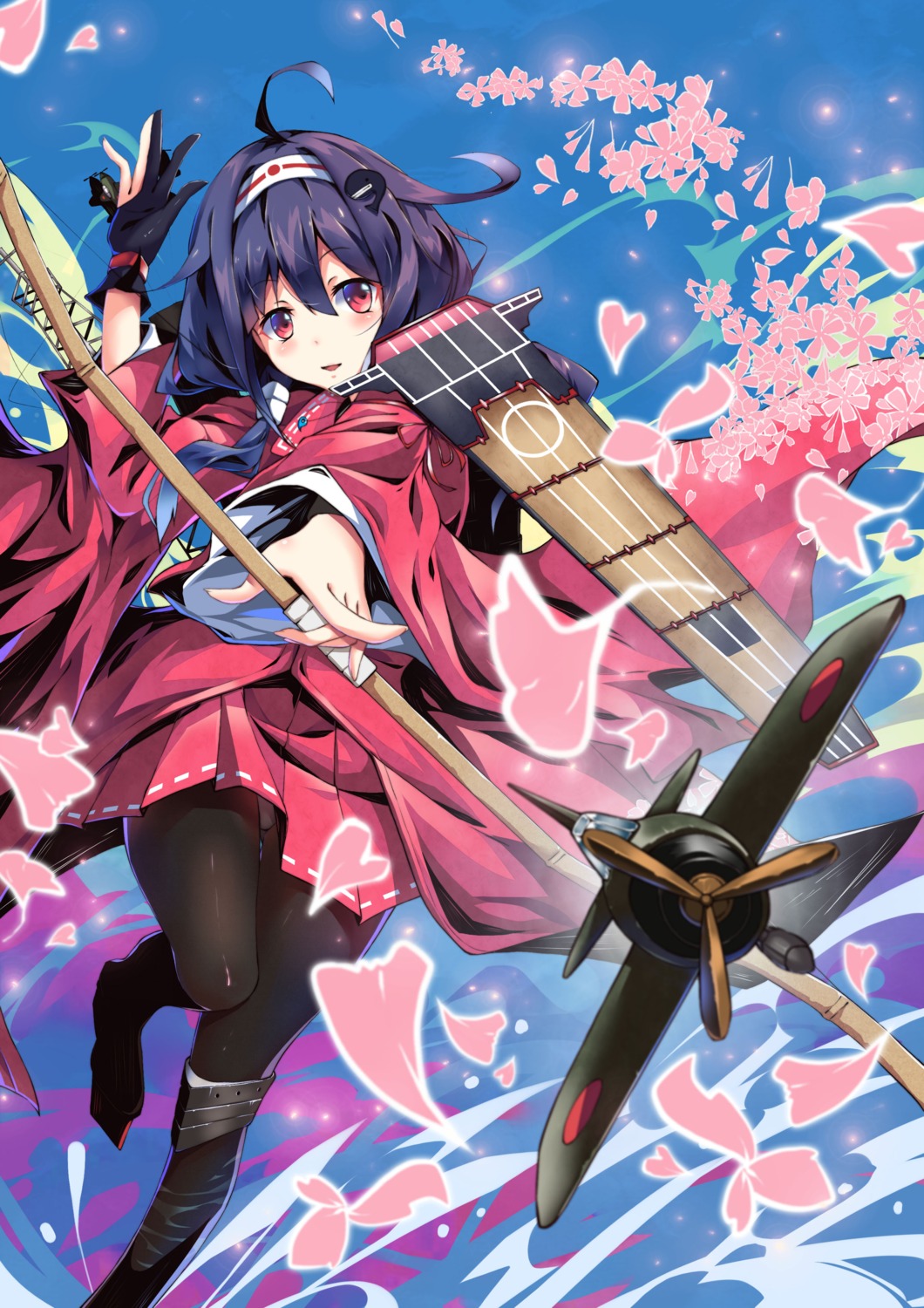 kantai_collection, litsvn, pantyhose, ryuuhou_(kancolle), taigei_(kancolle), weapon