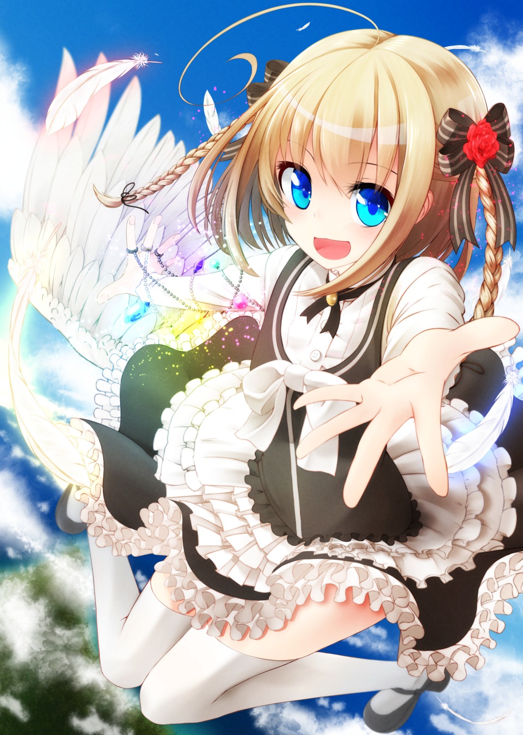 dress, gothic_lolita, heels, lolita_fashion, nekobaka, thighhighs