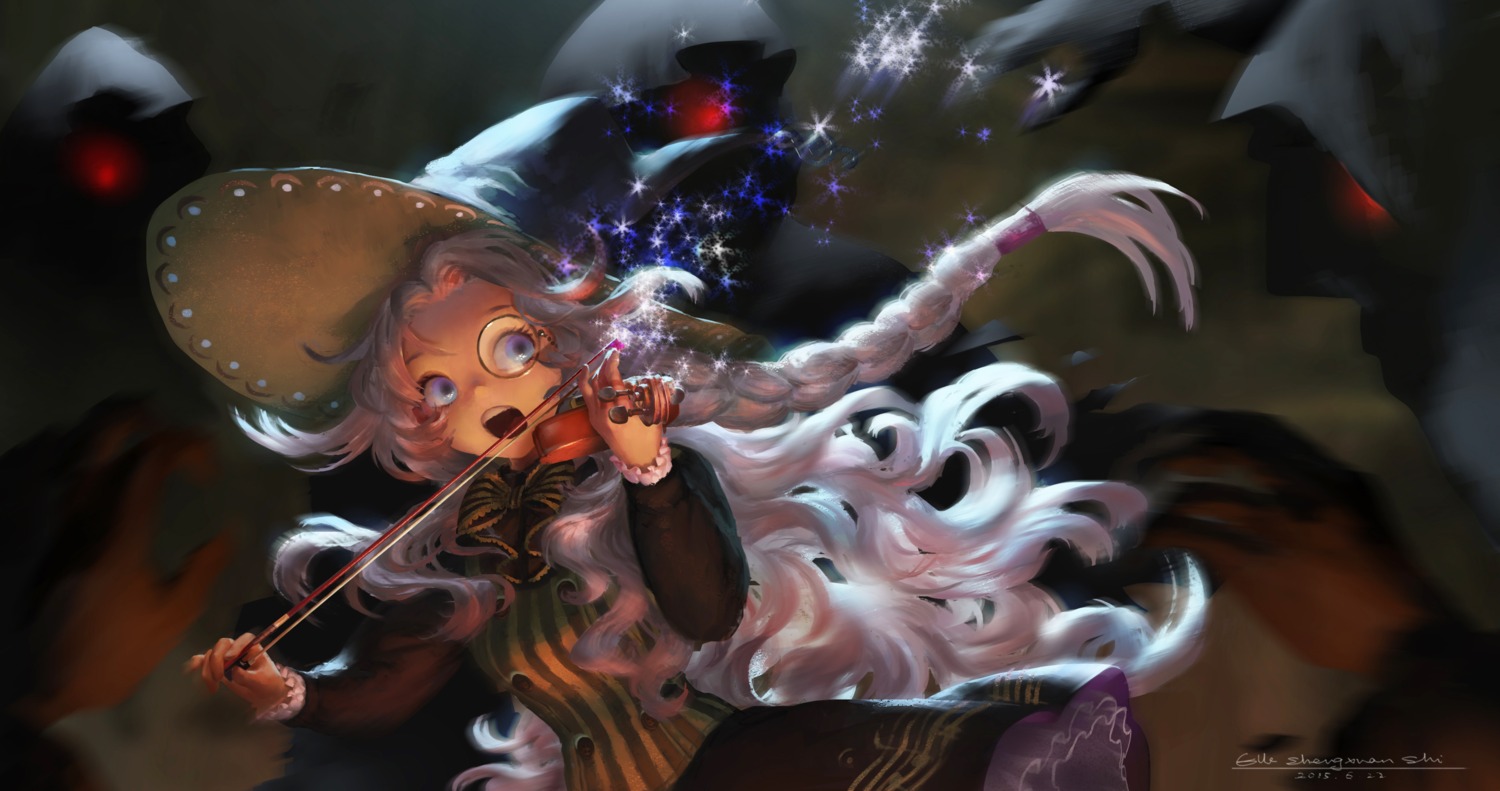 autographed, dress, lost_elle, megane, pixiv_fantasia_t, witch