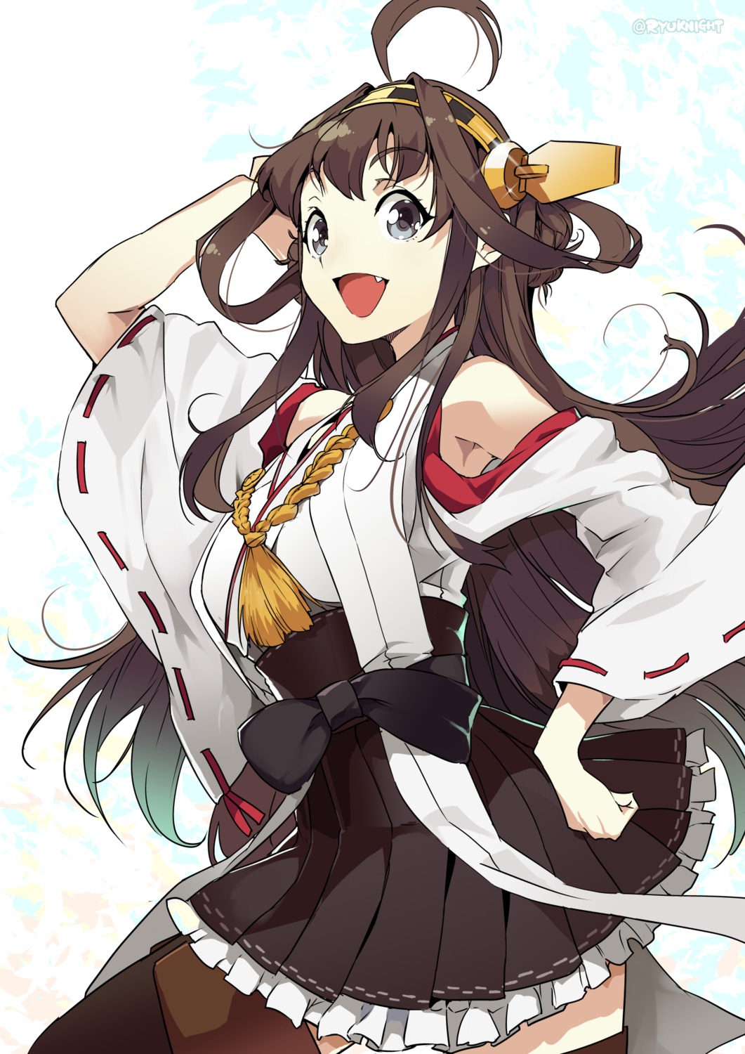 kantai_collection, kongou_(kancolle), naitou_ryu, thighhighs