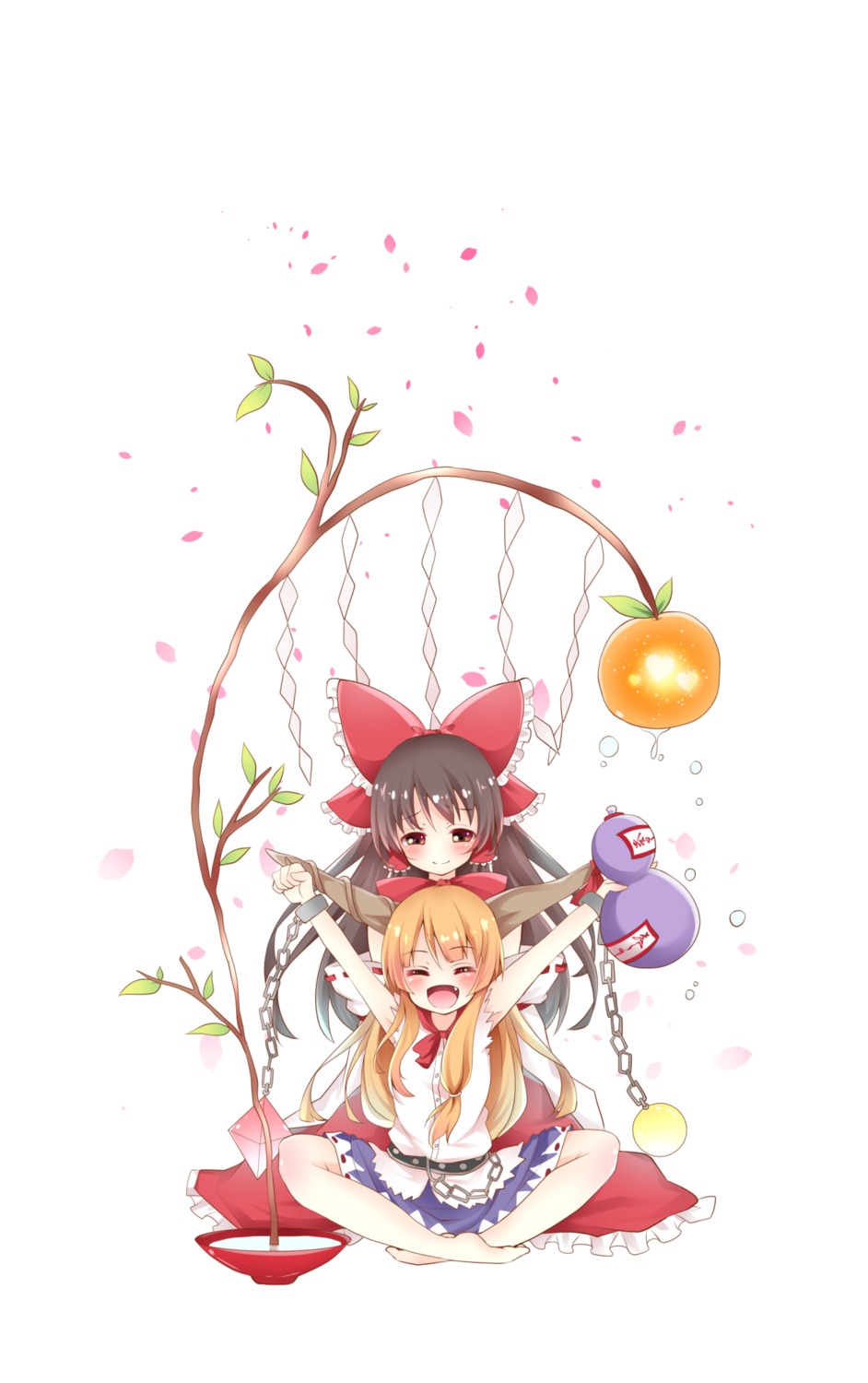 feet, ibuki_suika, sisterakuma, touhou