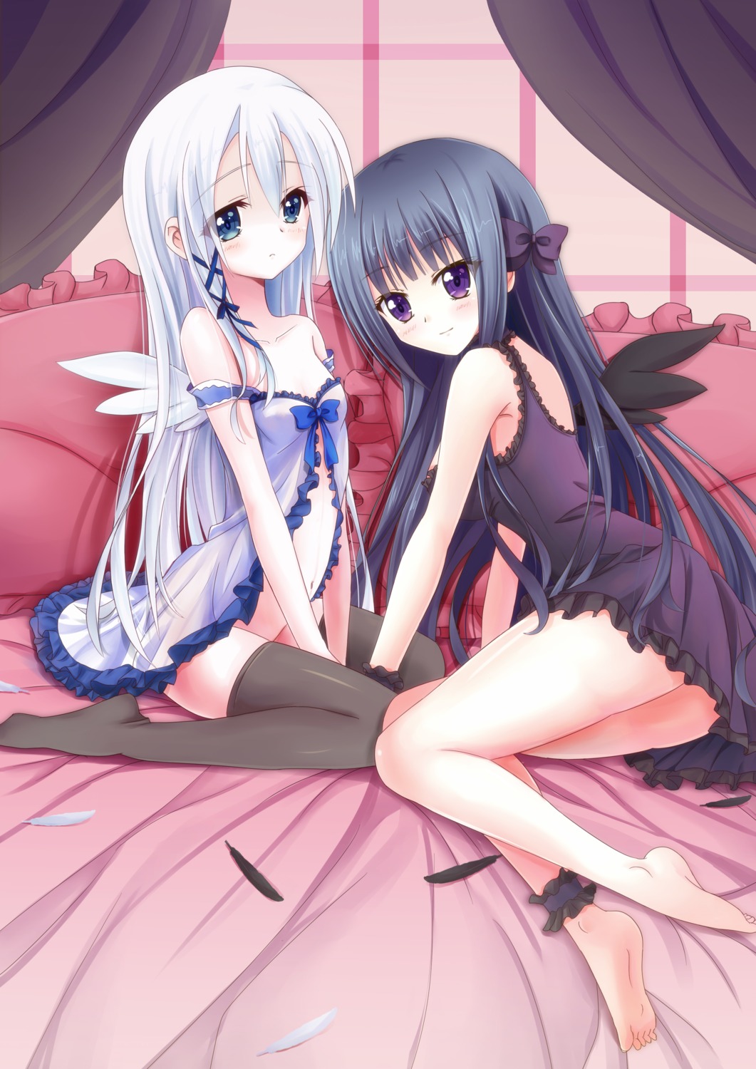 ass, cleavage, feet, guhua67, lingerie, nopan, restia_ashdoll, seirei_tsukai_no_blade_dance, terminus_est, thighhighs, wings