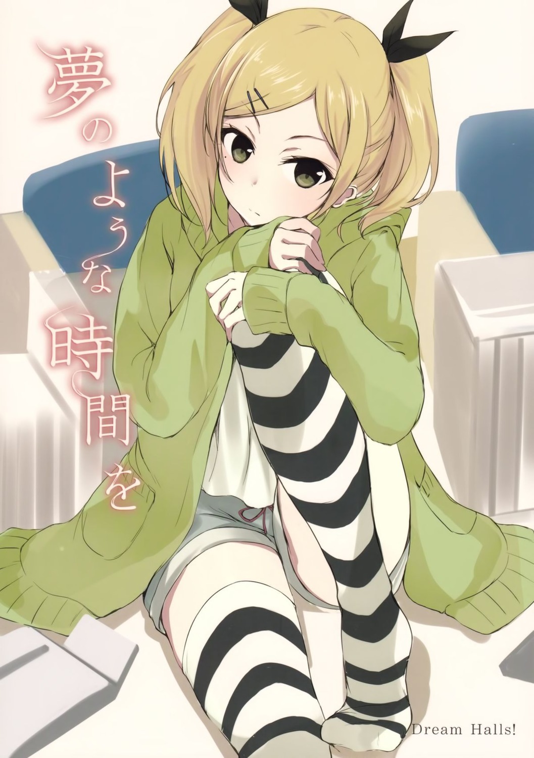shirobako, sweater, thighhighs, yano_erika