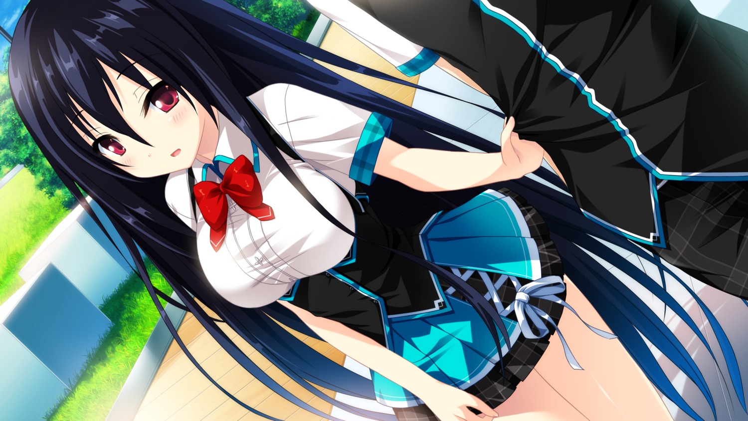 cocoro@function!, game_cg, hayami_asagao, hayami_taiyou, motoi_ayumu, pulltop, seifuku