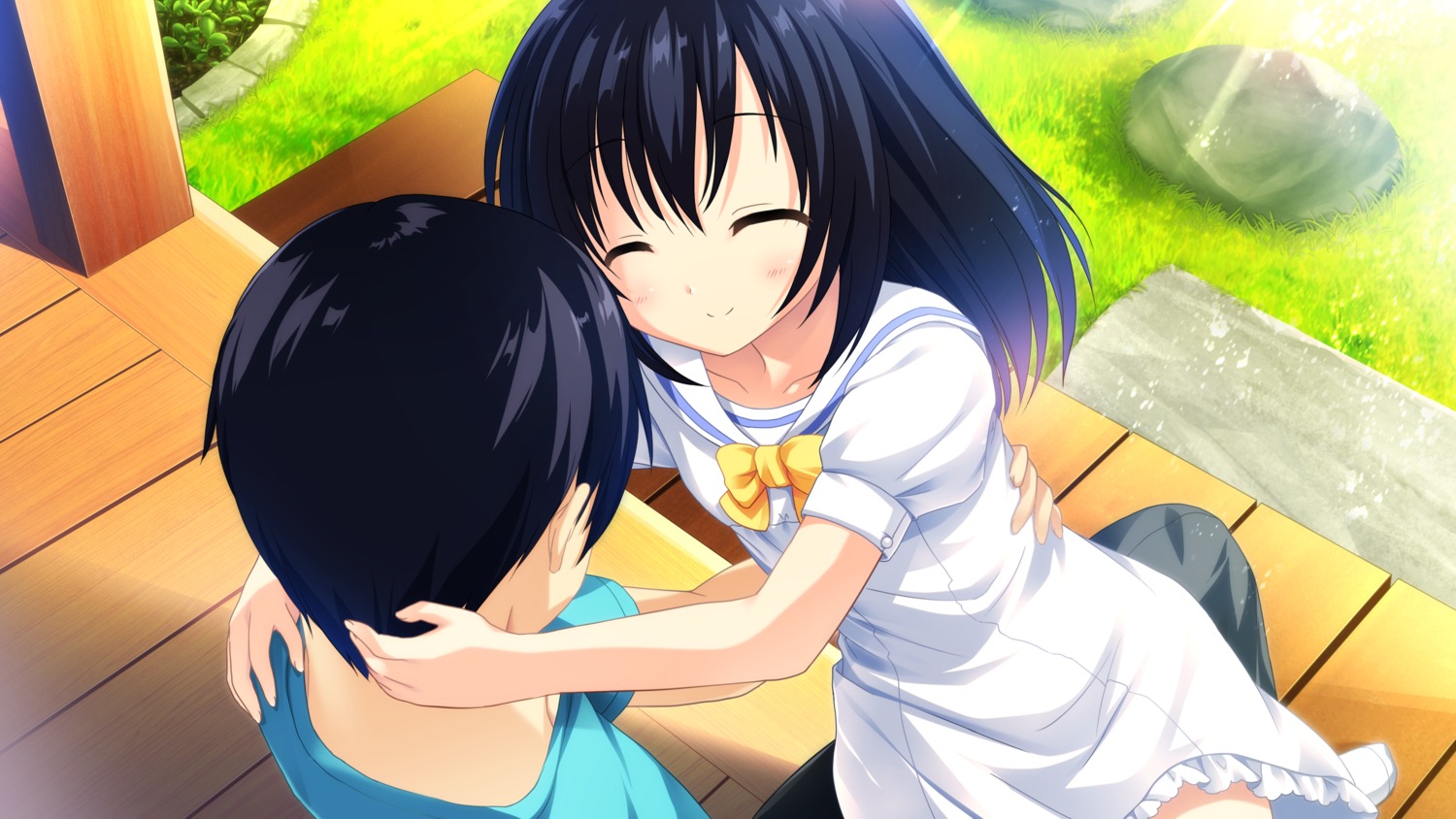 cocoro@function!, game_cg, hayami_asagao, hayami_taiyou, motoi_ayumu, pulltop, seifuku