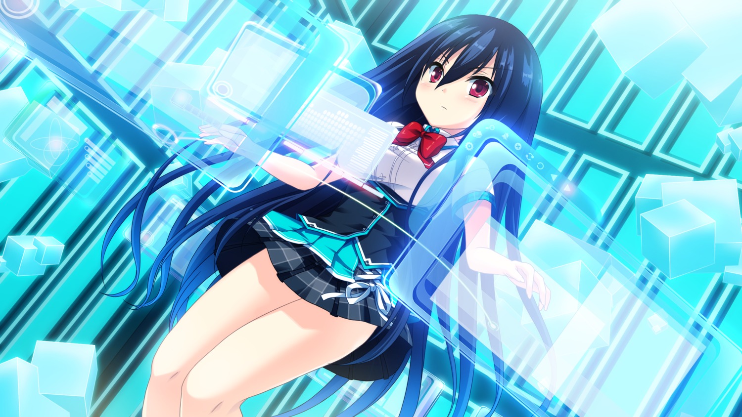 cocoro@function!, game_cg, hayami_asagao, motoi_ayumu, pulltop, seifuku
